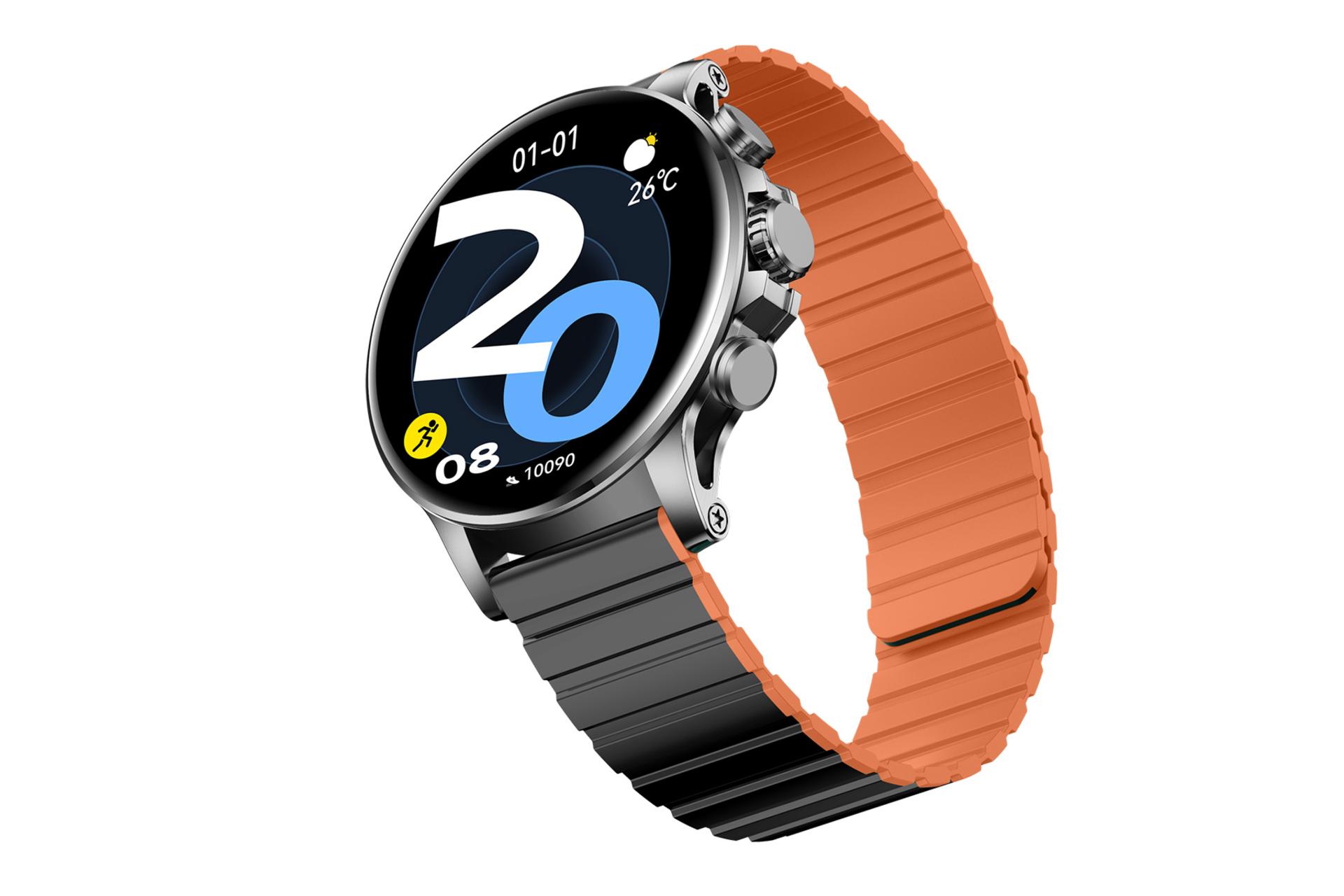 ساعت هوشمند شیائومی Xiaomi Glorimi M2 MAX LTD با بند نارنجی