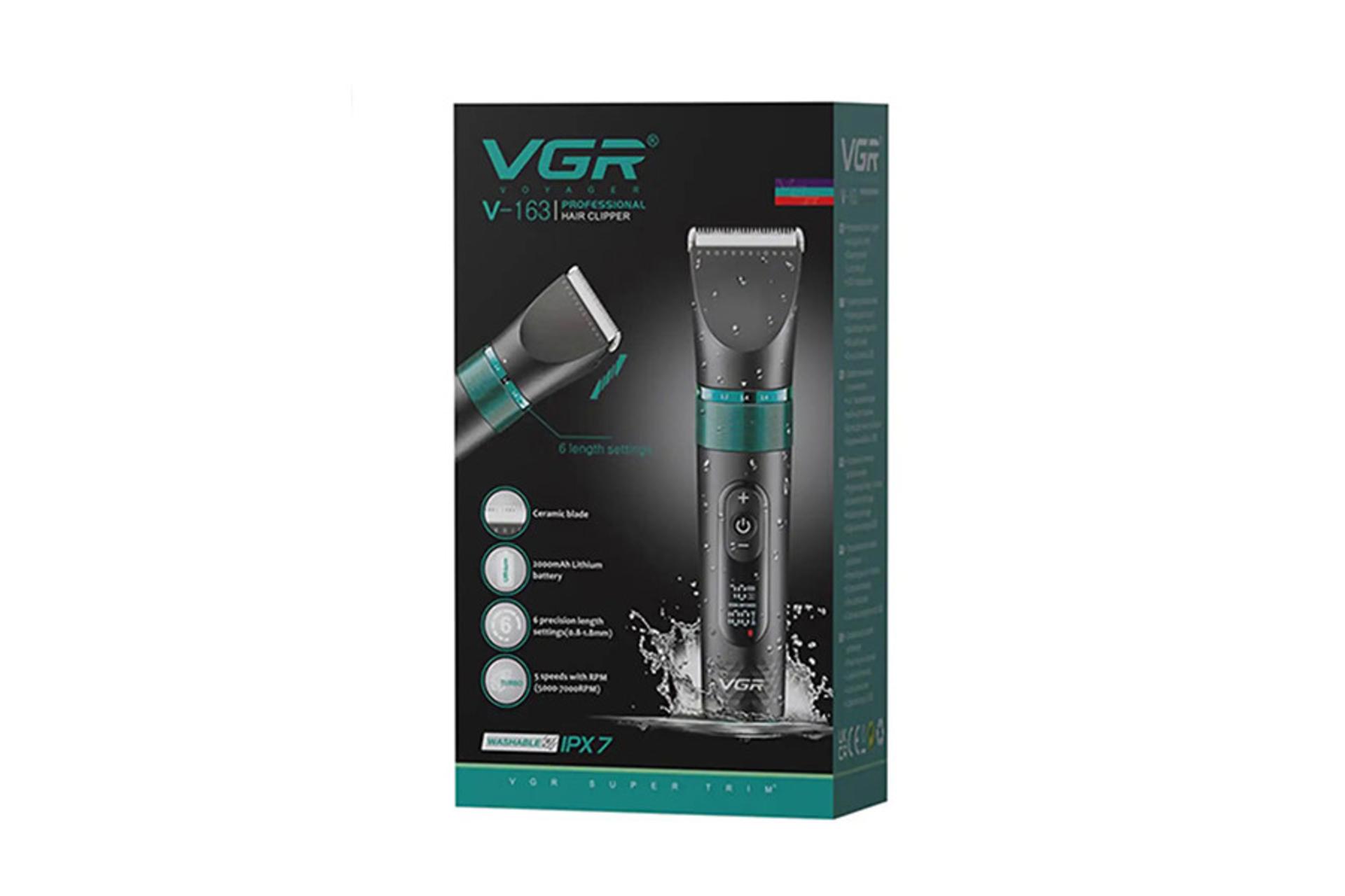 ماشین اصلاح و ریش تراش وی جی آر VGR V-163 جعبه و بسته بندی