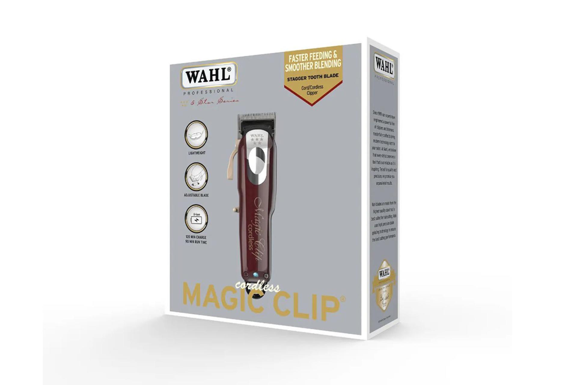 ماشین اصلاح و ریش تراش وال Wahl Cordless Magic Clip جعبه و بسته بندی