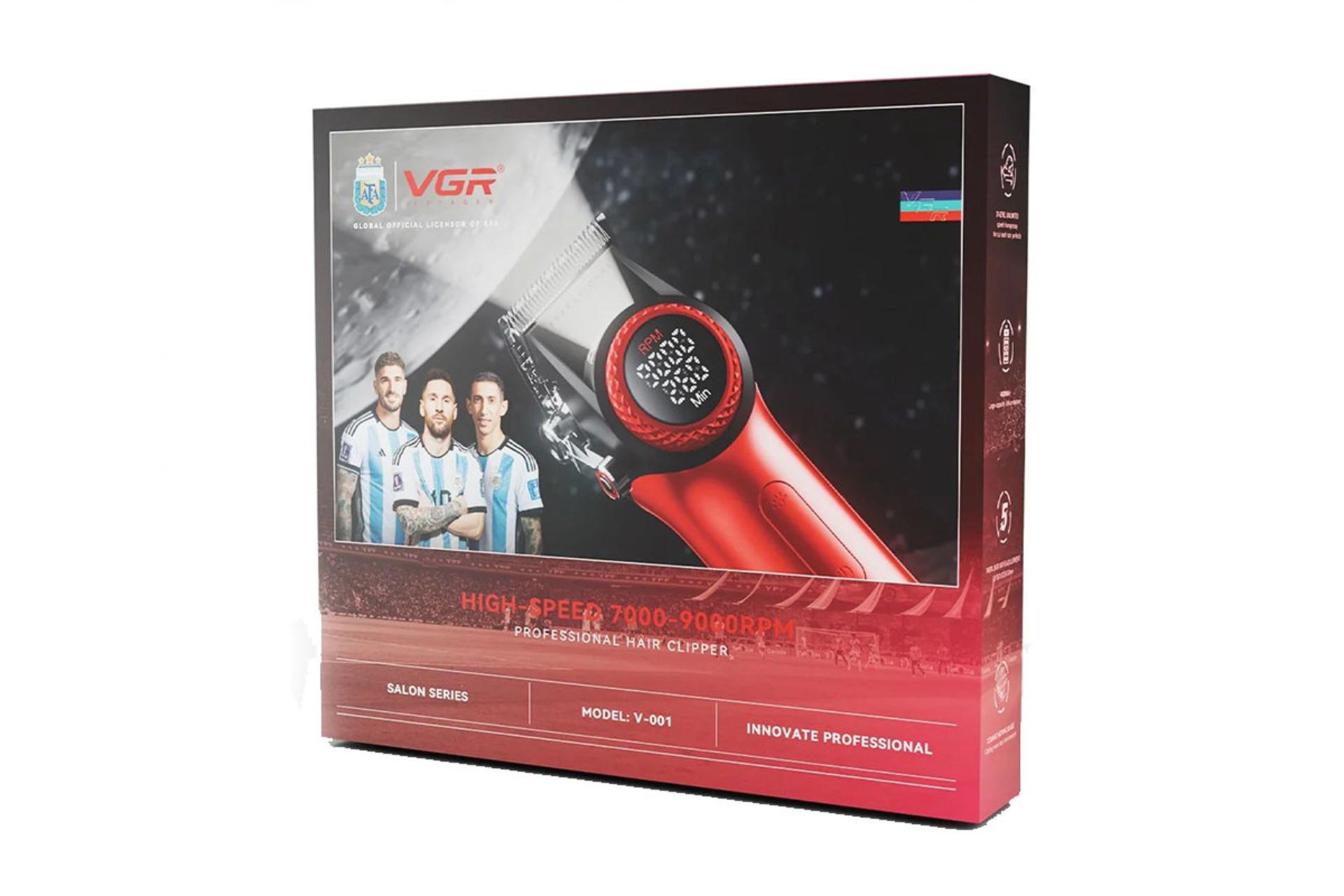 ماشین اصلاح و ریش تراش وی جی آر VGR V-001 جعبه و بسته بندی