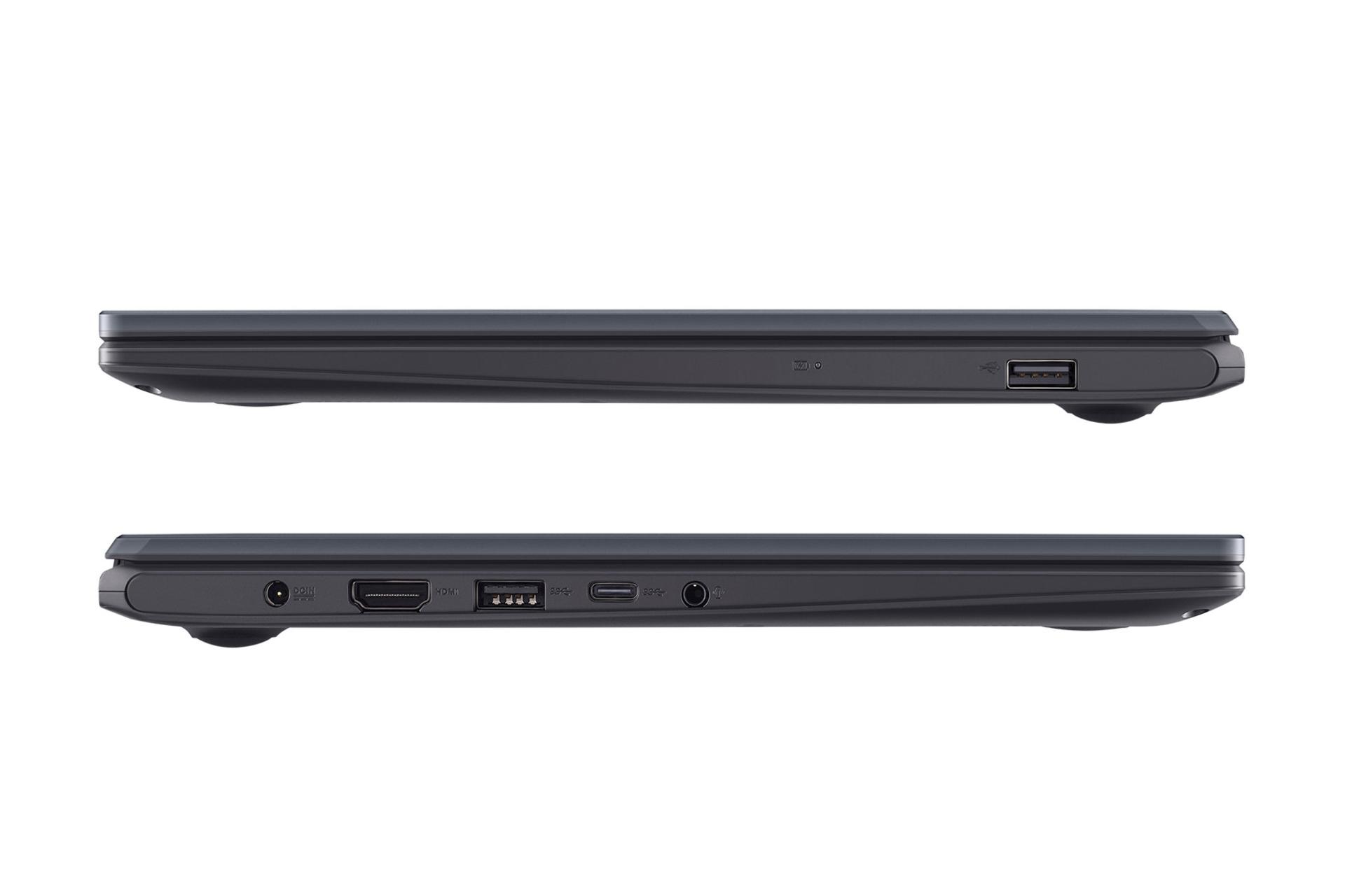 لپ تاپ ایسوس ASUS Vivobook Go 14 E410KA نمای جانبی و درگاه ها