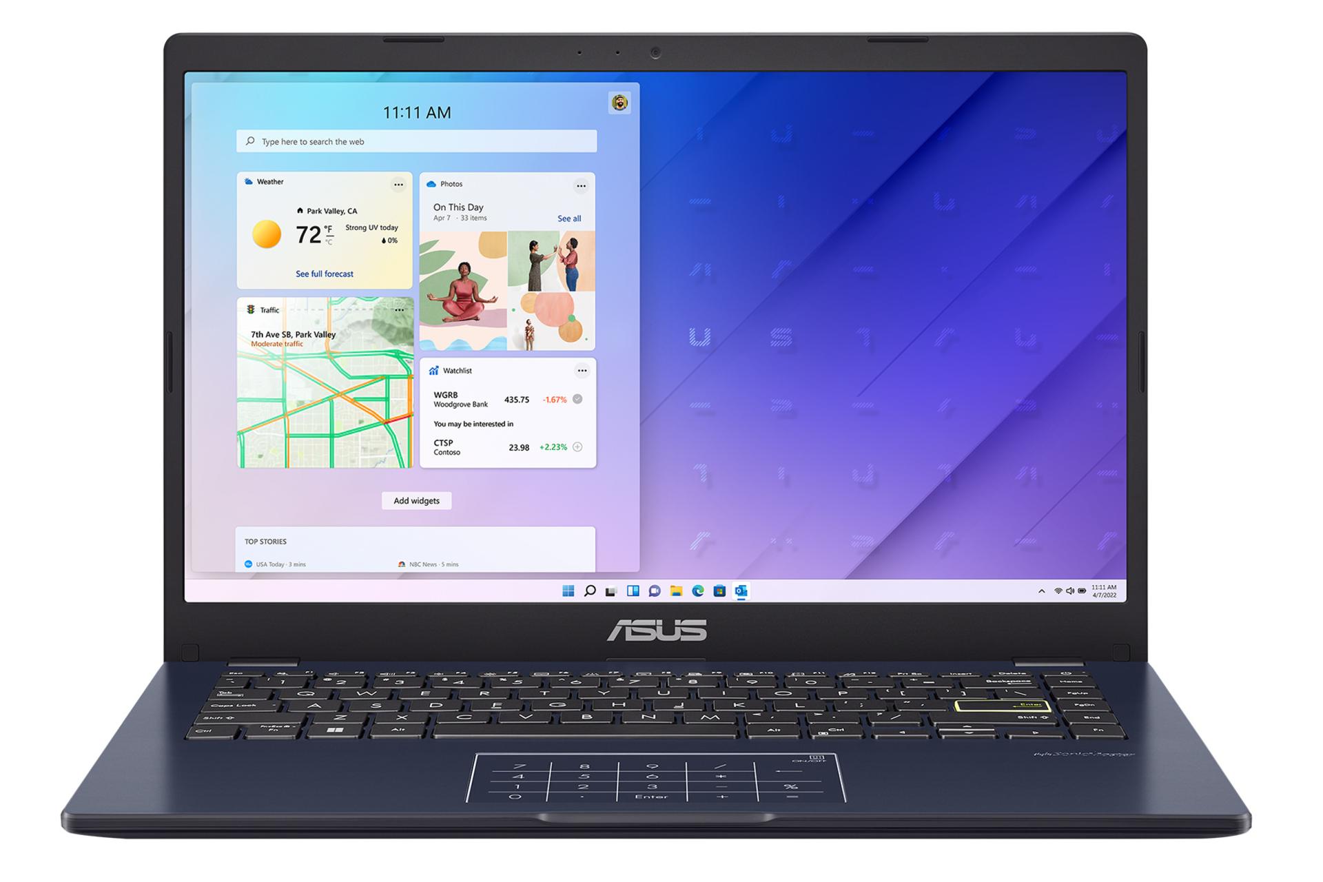 مرجع متخصصين ايران لپ تاپ ايسوس ASUS Vivobook Go 14 E410KA نماي جلو