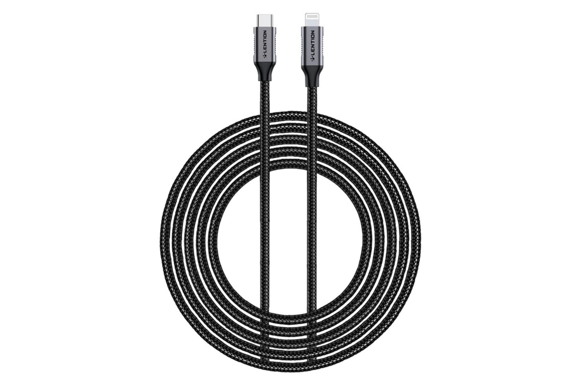 کابل شارژ USB لنشن Type-C به Lightning مدل CLN-3A2M با طول 2 متر رنگ مشکی