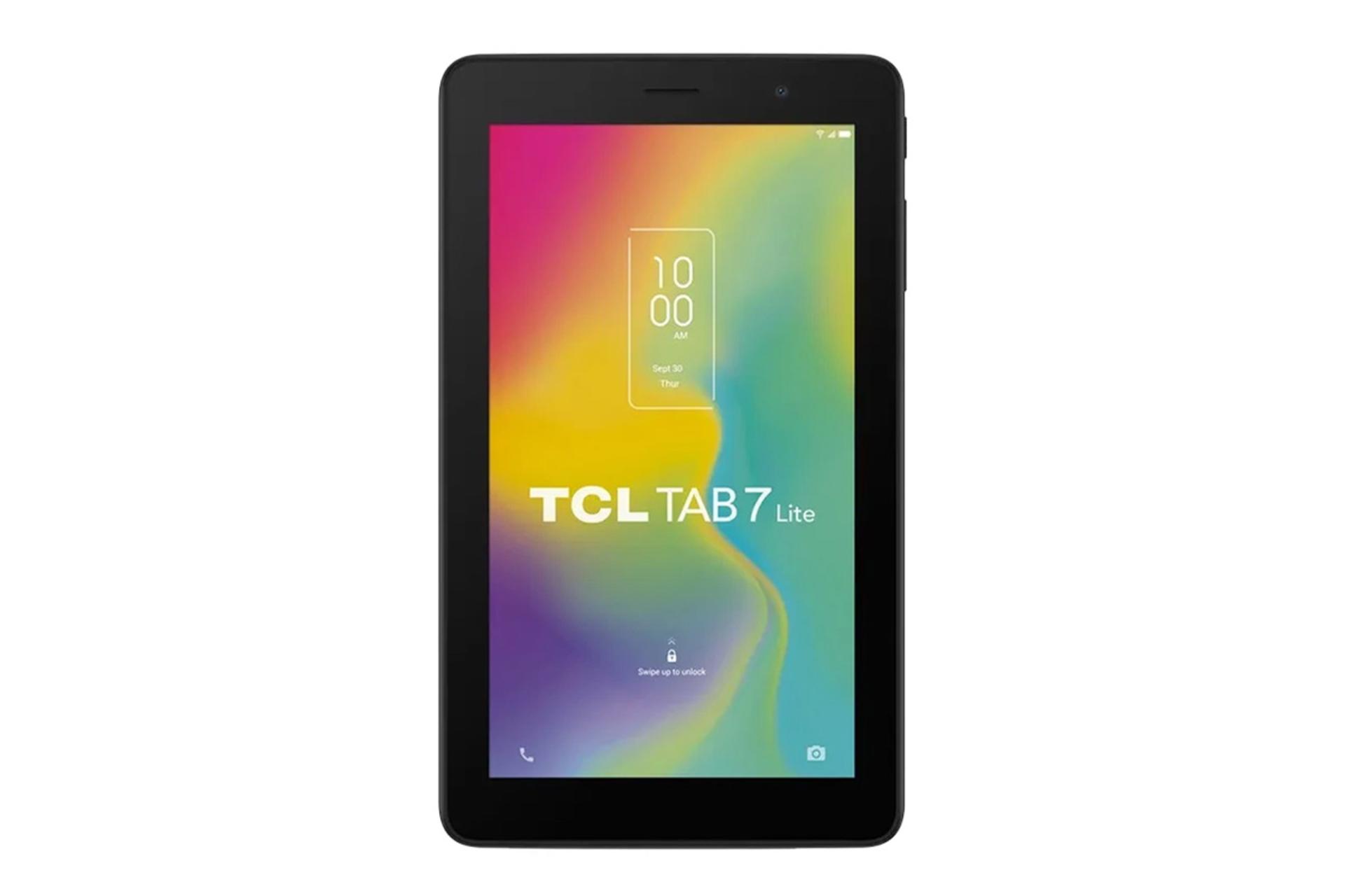 نمای رو به روی تبلت تب 7 لایت تی سی ال / TCL Tab 7 Lite با نمایش حاشیه های نمایشگر و دوربین سلفی