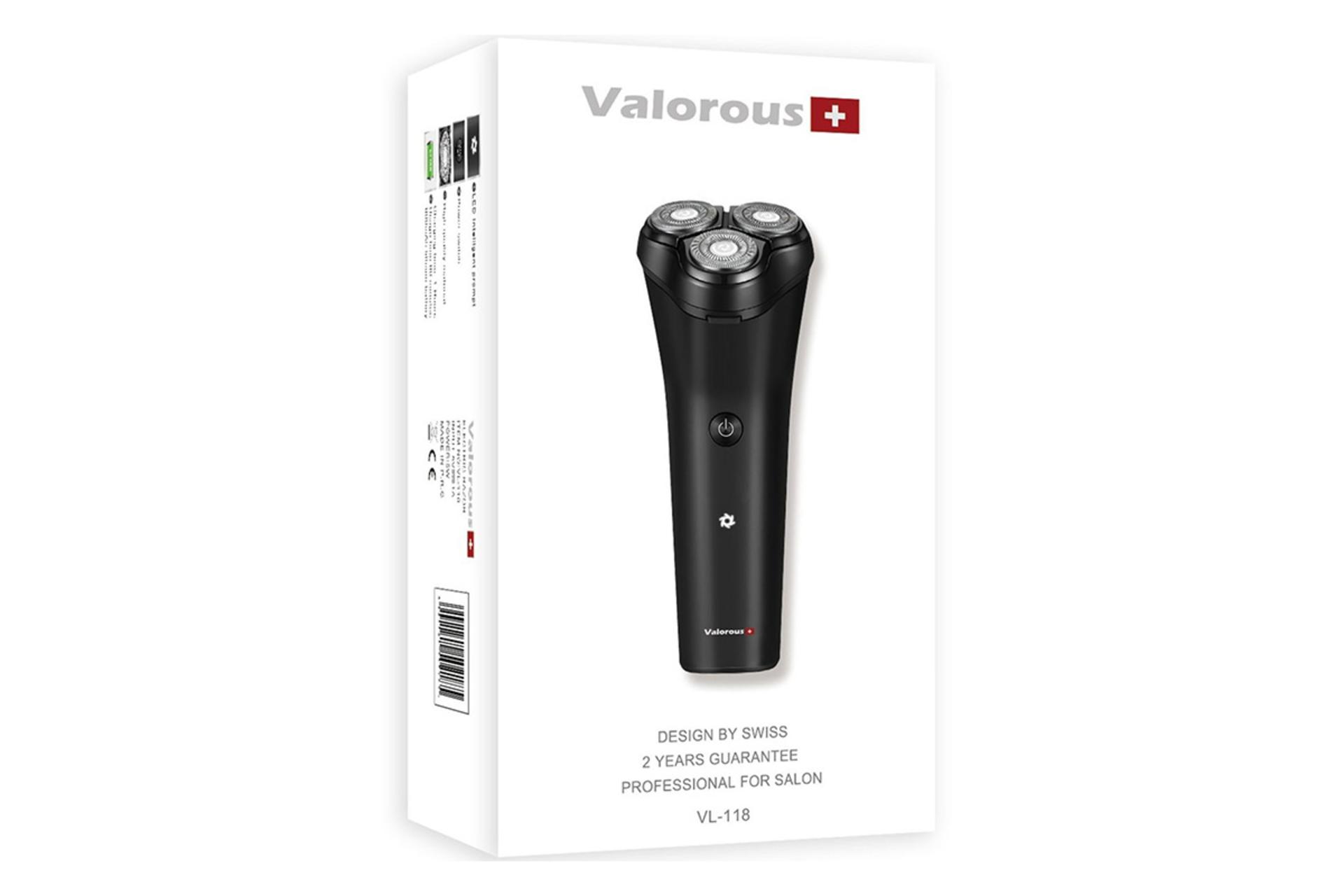 ماشین اصلاح و ریش تراش والوروس Valorous VL-118 جعبه و بسته بندی
