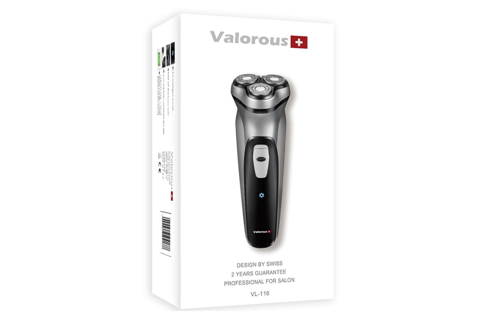 ماشین اصلاح و ریش تراش والوروس Valorous VL-116 جعبه و بسته بندی