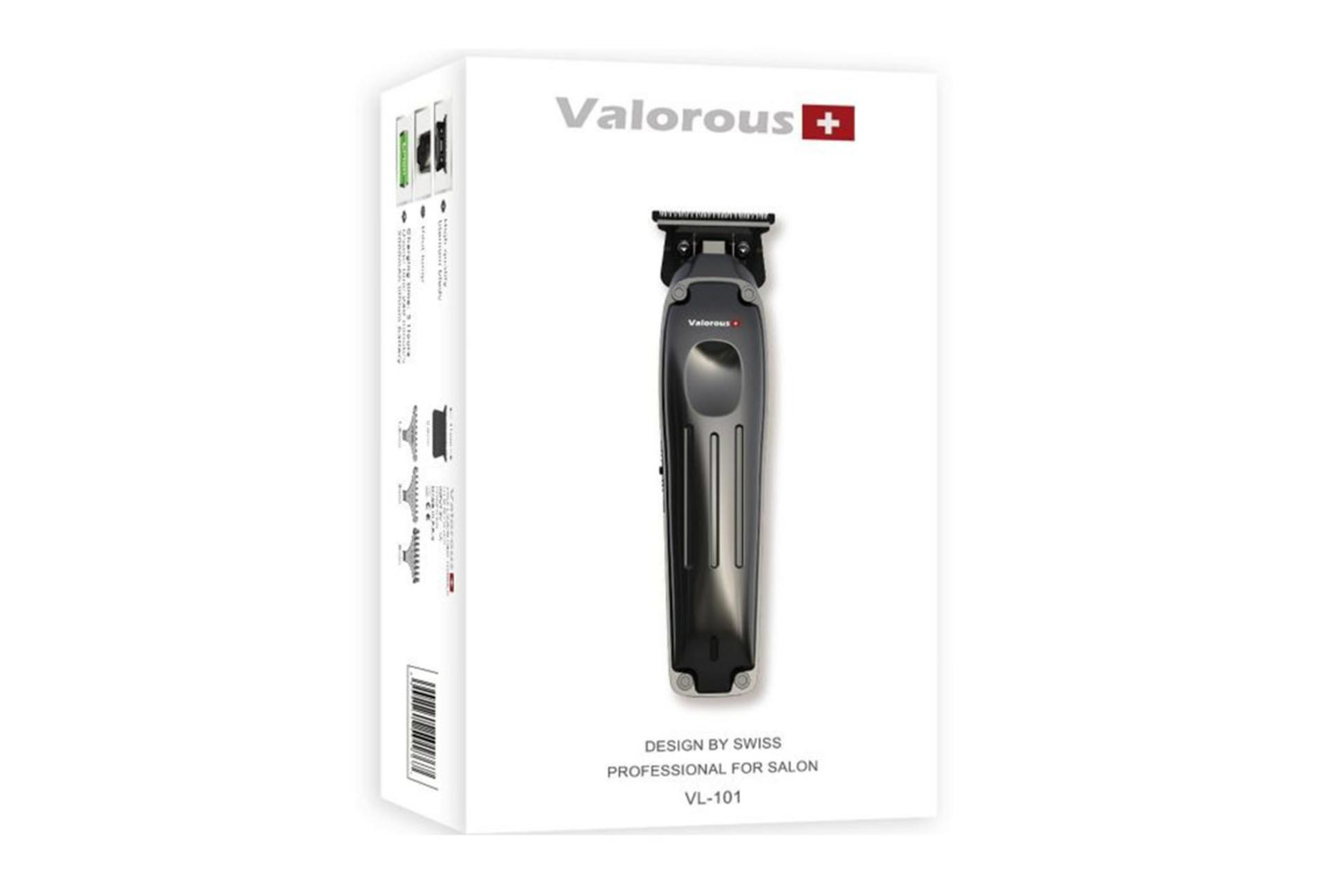 ماشین اصلاح و ریش تراش والوروس Valorous VL-101 جعبه و بسته بندی