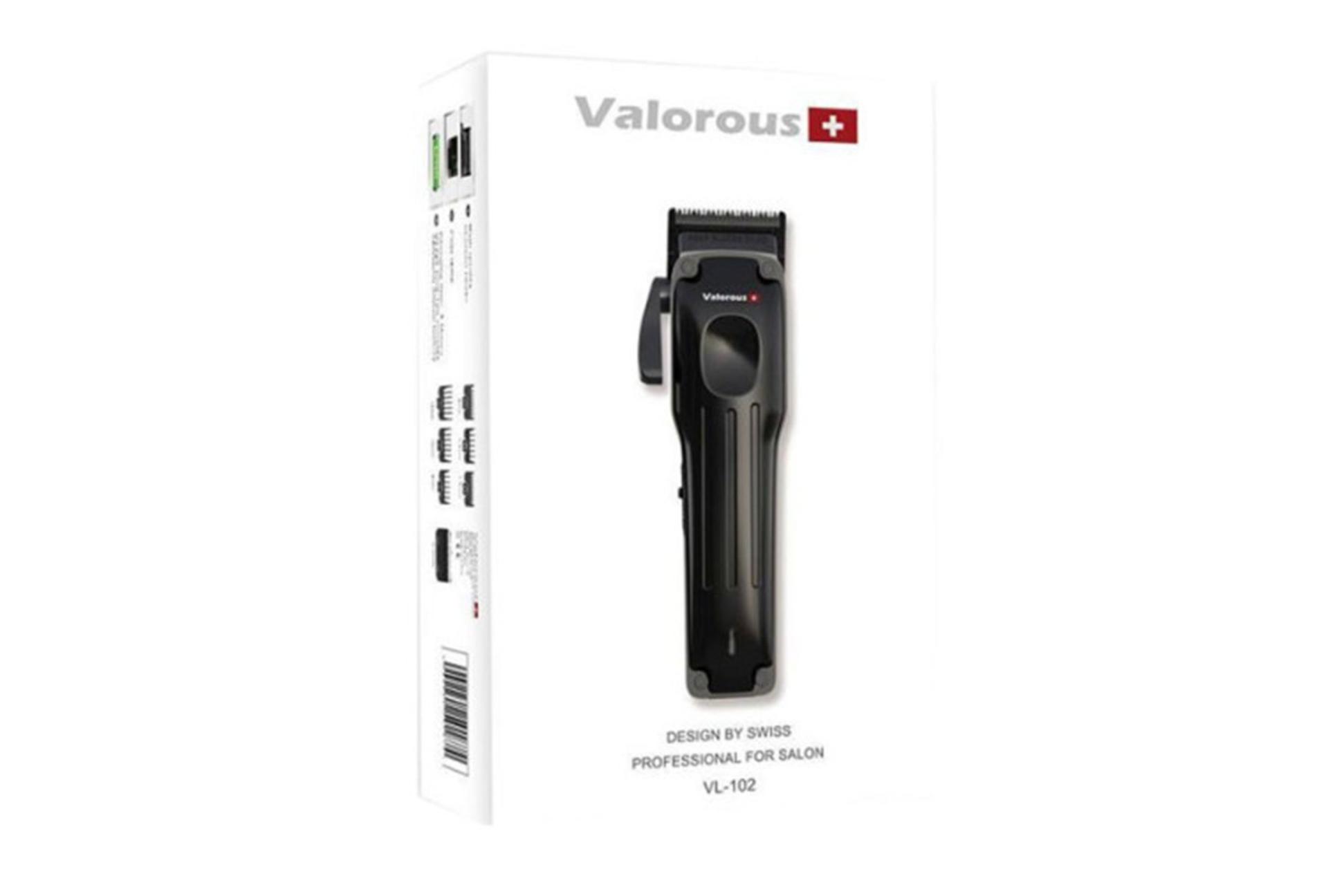 ماشین اصلاح و ریش تراش والوروس Valorous VL-102 جعبه و بسته بندی