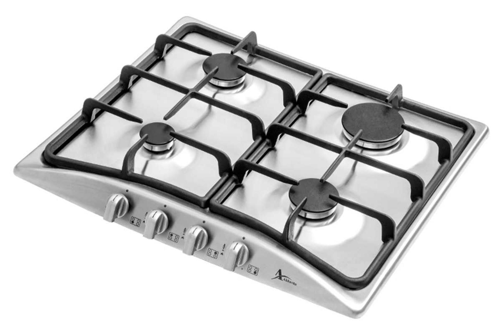 نمای سمت راست اجاق گاز صفحه ای استیل اخوان G15-HE