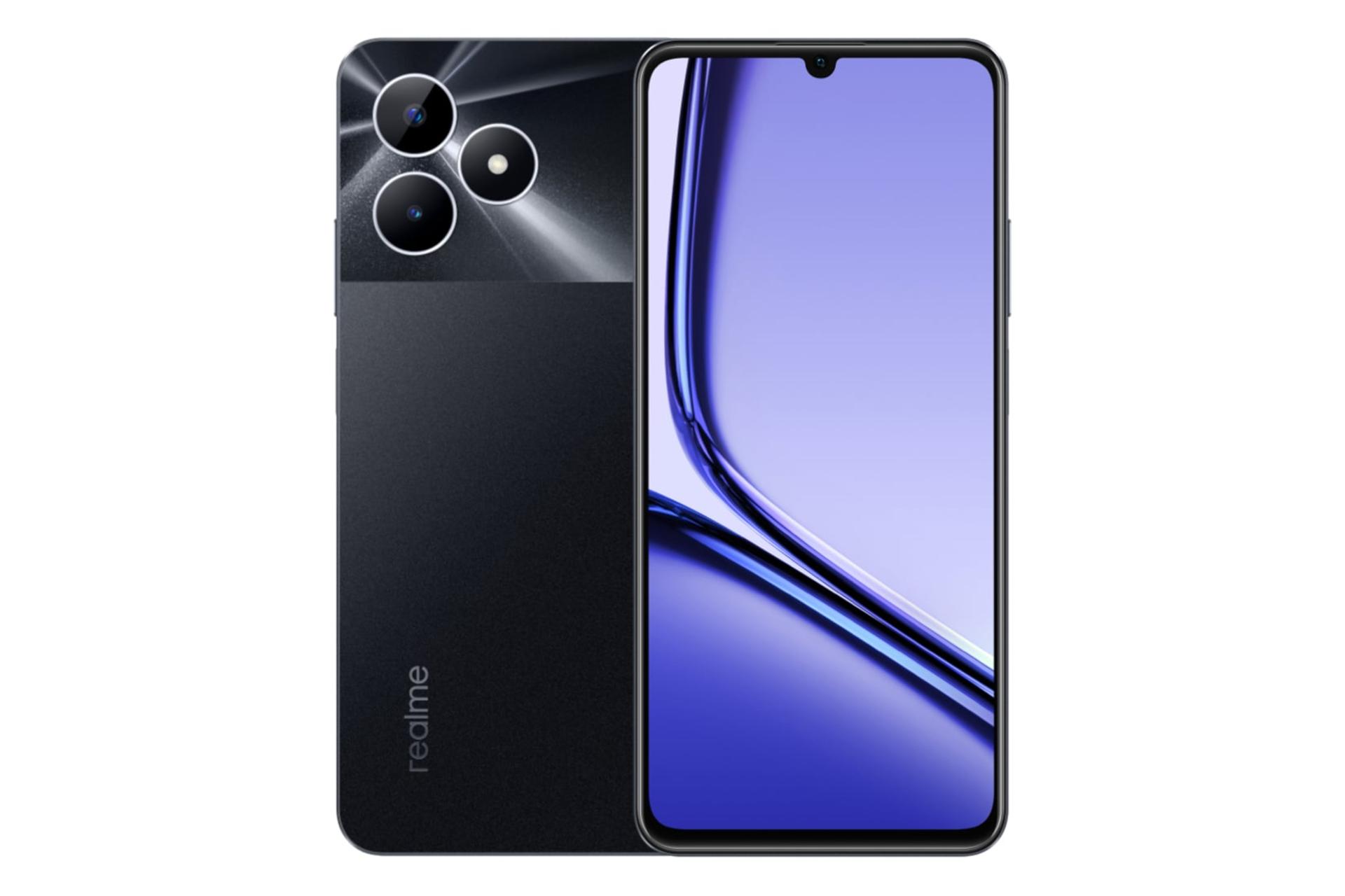 پنل جلو و پشت گوشی موبایل ریلمی نوت 50 مشکی / Realme Note 50