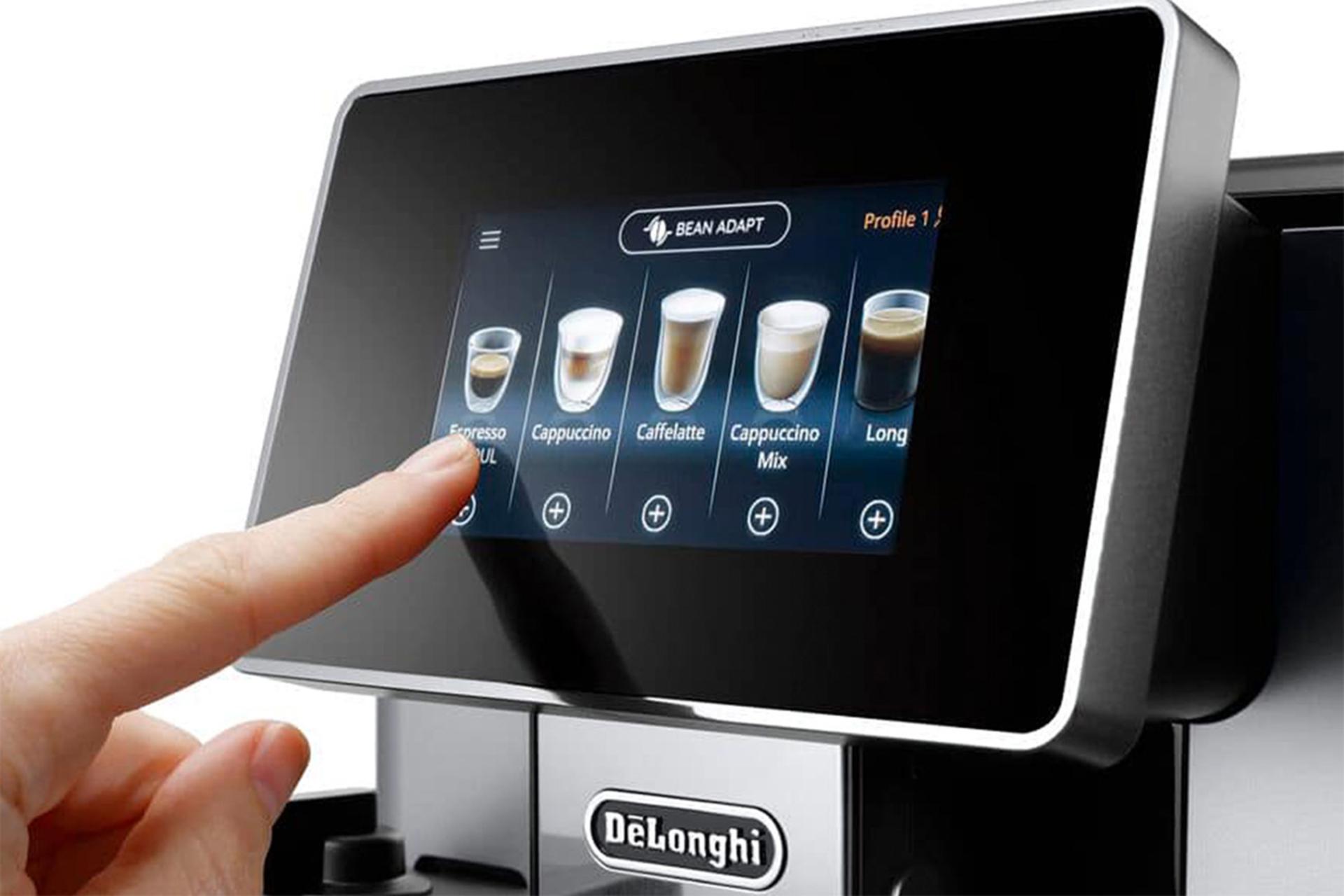 مرجع متخصصين ايران نمايشگر اسپرسو ساز دلونگي Delonghi PrimaDonna Soul