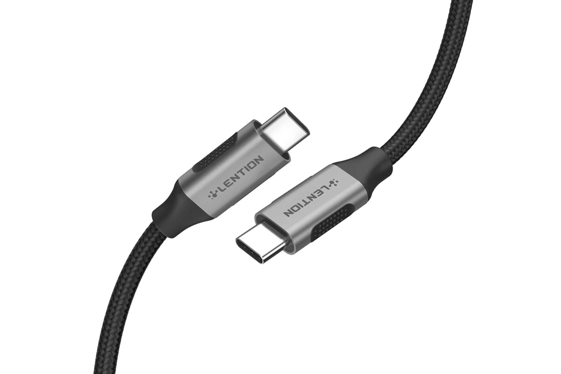 کانکتور و اتصال کابل شارژ USB لنشن Type-C به Type-C مدل CCN