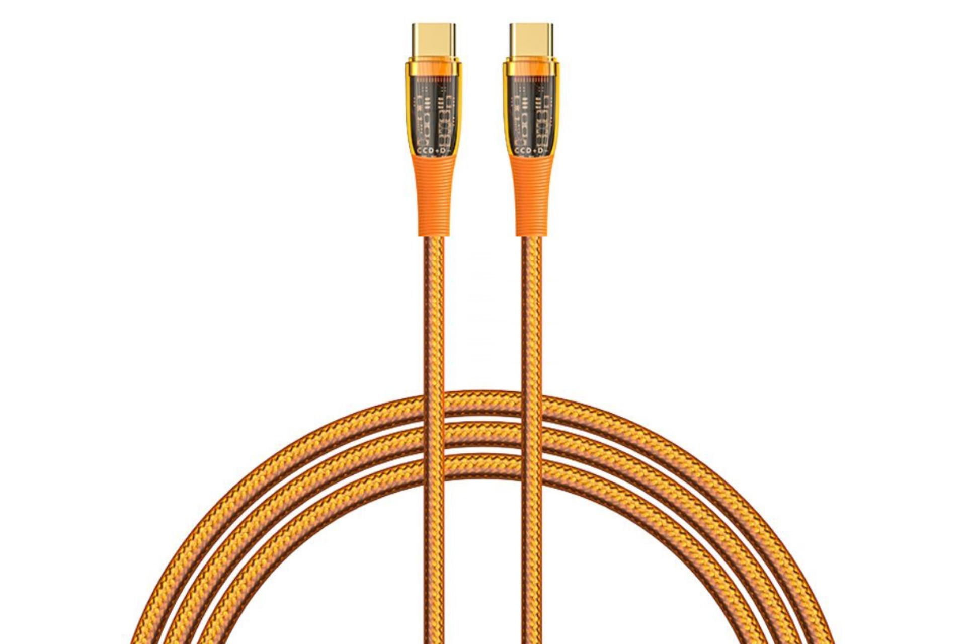 کابل شارژ USB رسی Type-C به Type-C مدل RTC-P19CC با طول 1.5 متر