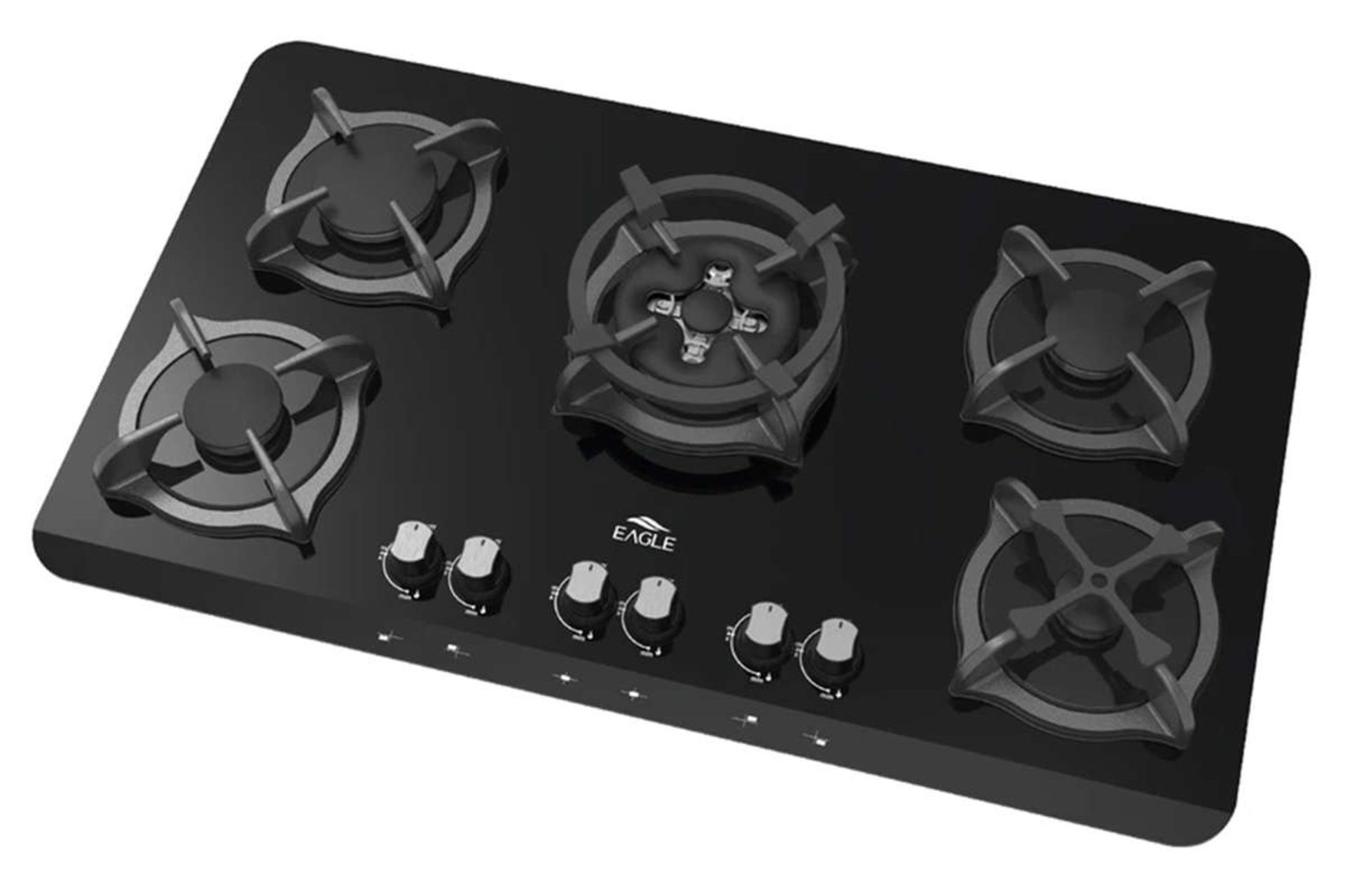 نمای سمت راست اجاق گاز صفحه ای ایگل 100 رنگ مشکی