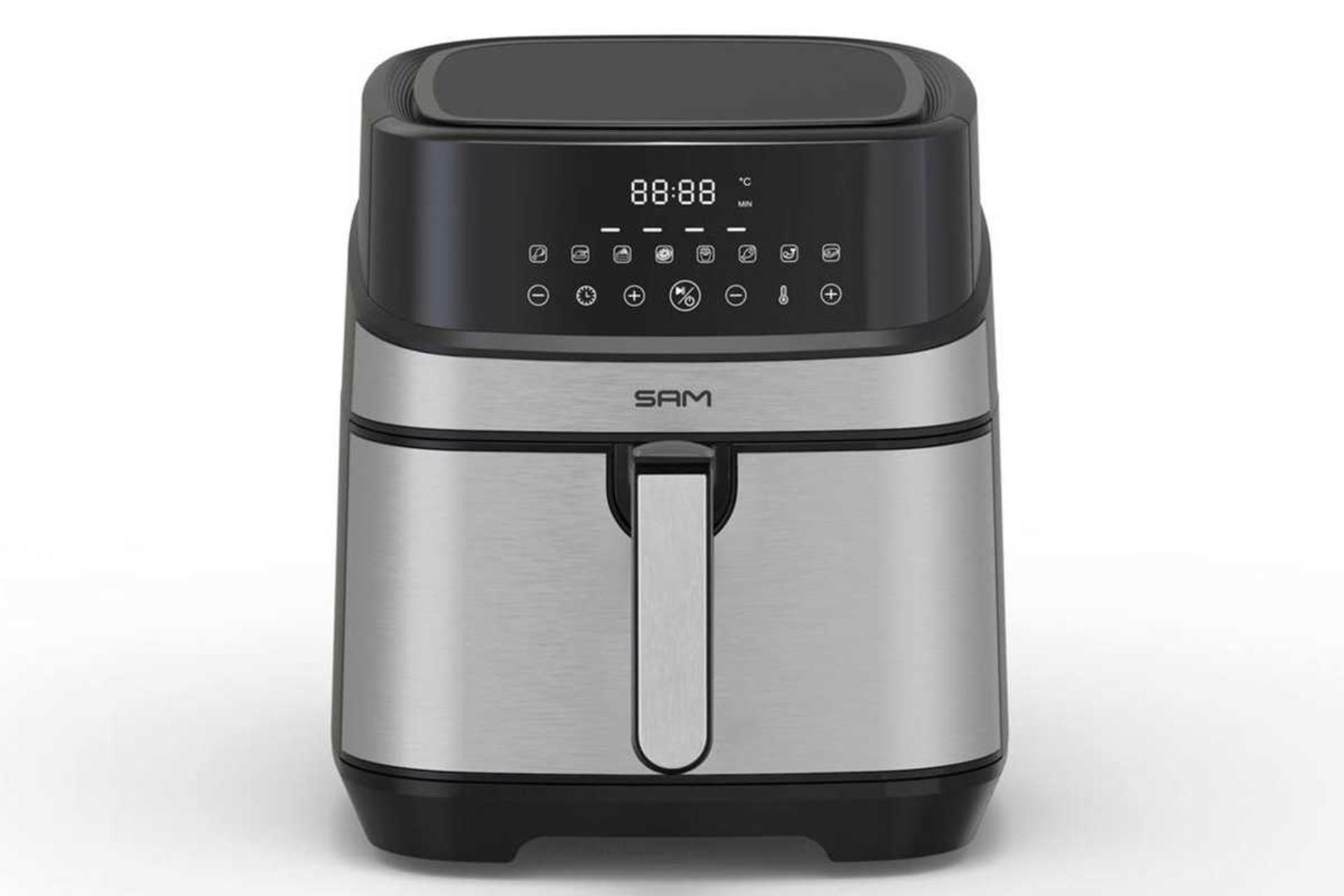 نمای جلوی هواپز سام AF-7000 رنگ استیل