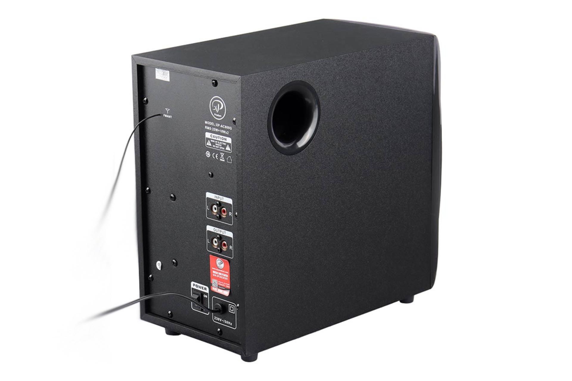 نمای پشت و بدنه اسپیکر ایکس پی پروداکت XP-AC800G