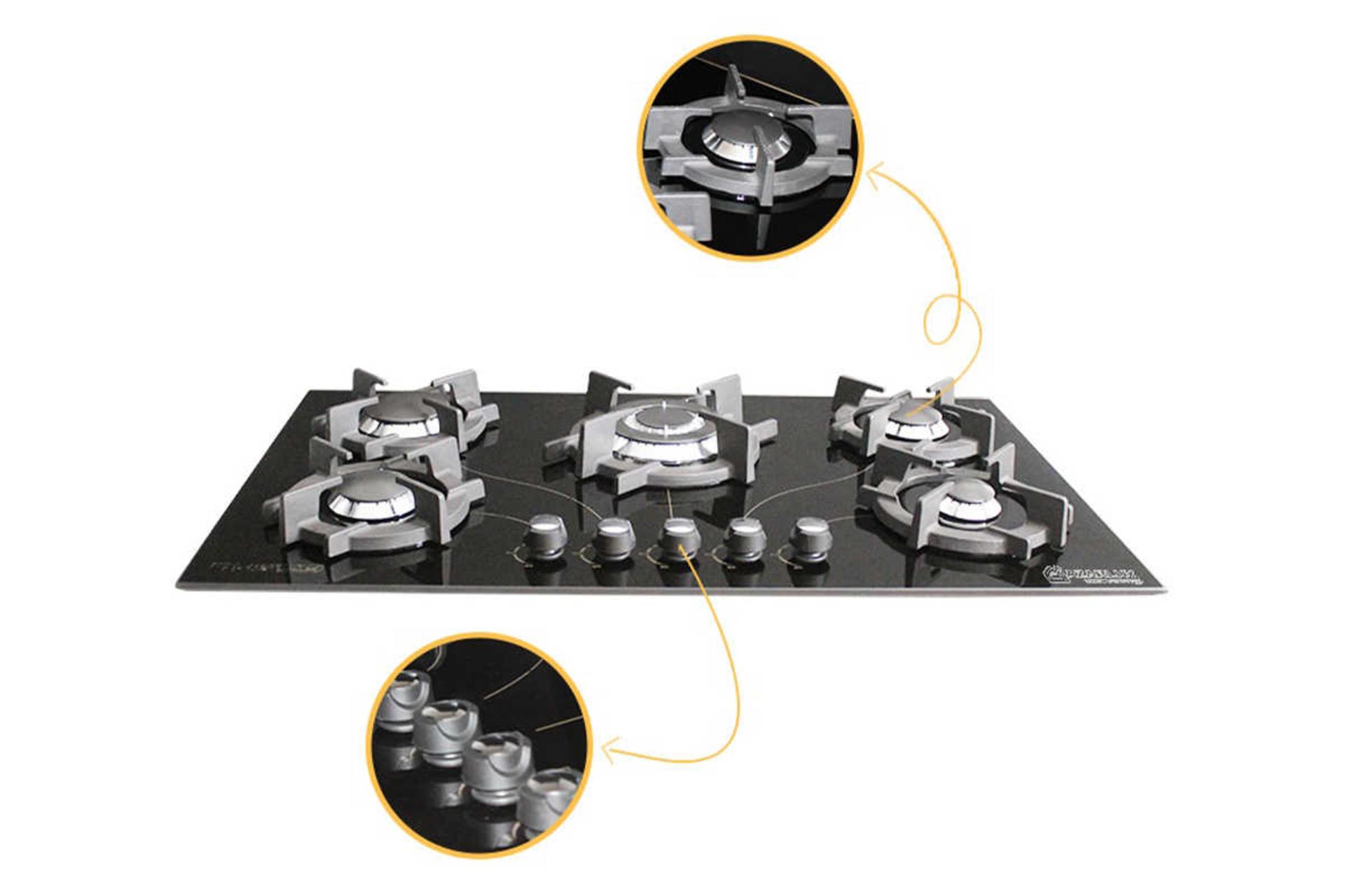 ولوم های اجاق گاز صفحه ای آذرلوکس G05ME-C18B