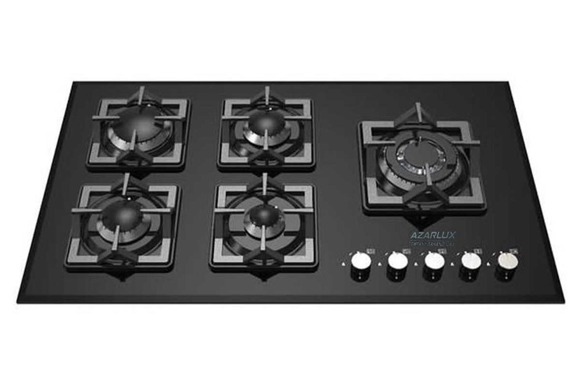 نمای بالای اجاق گاز صفحه ای آذرلوکس GM7