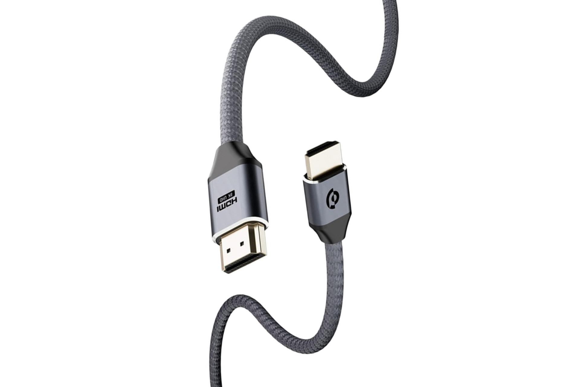 مرجع متخصصين ايران كابل HDMI پاورولوجي PWHDC3M 8K 60Hz نسخه 2.1 رنگ خاكستري