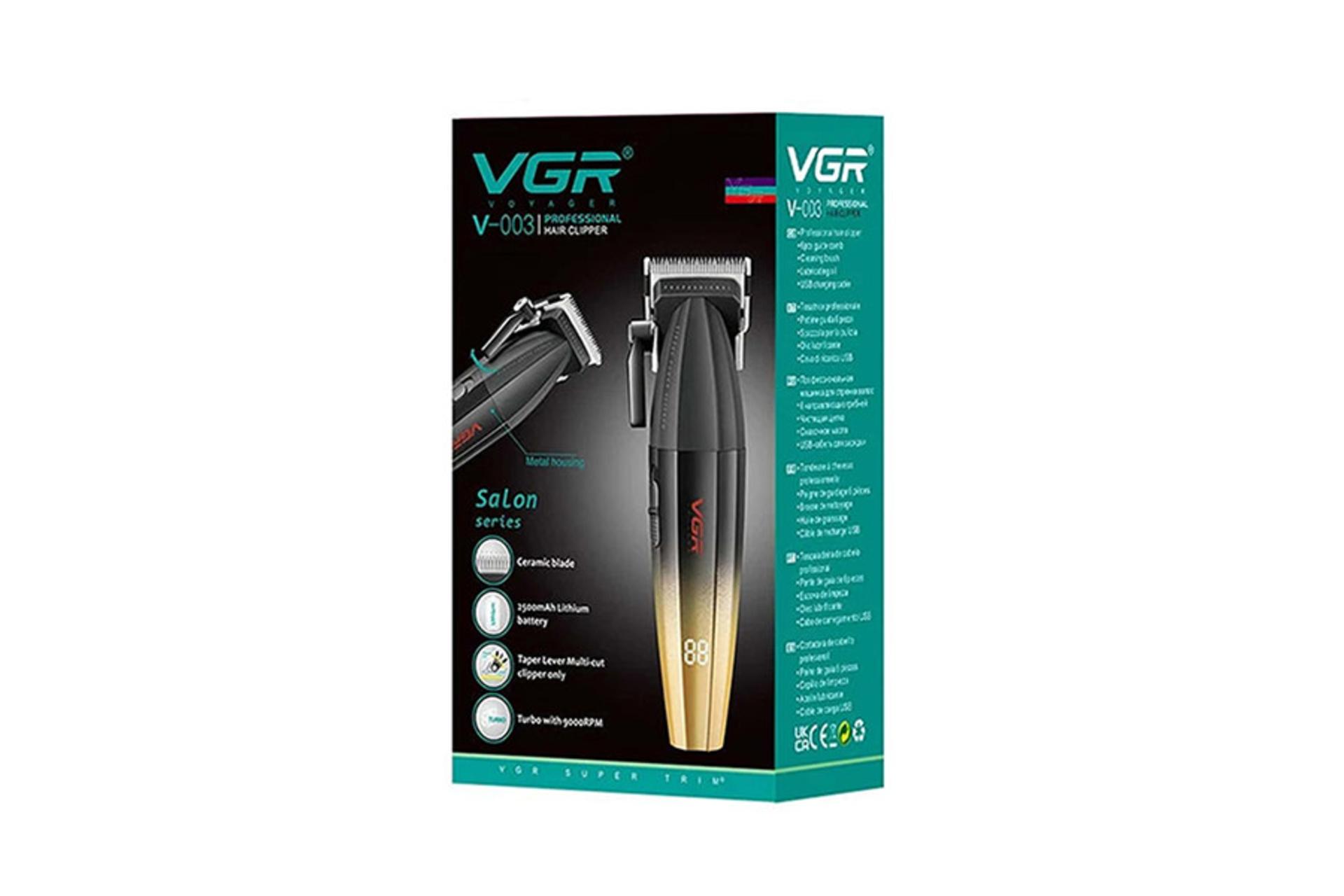 ماشین اصلاح و ریش تراش وی جی آر VGR V-003 جعبه و بسته بندی