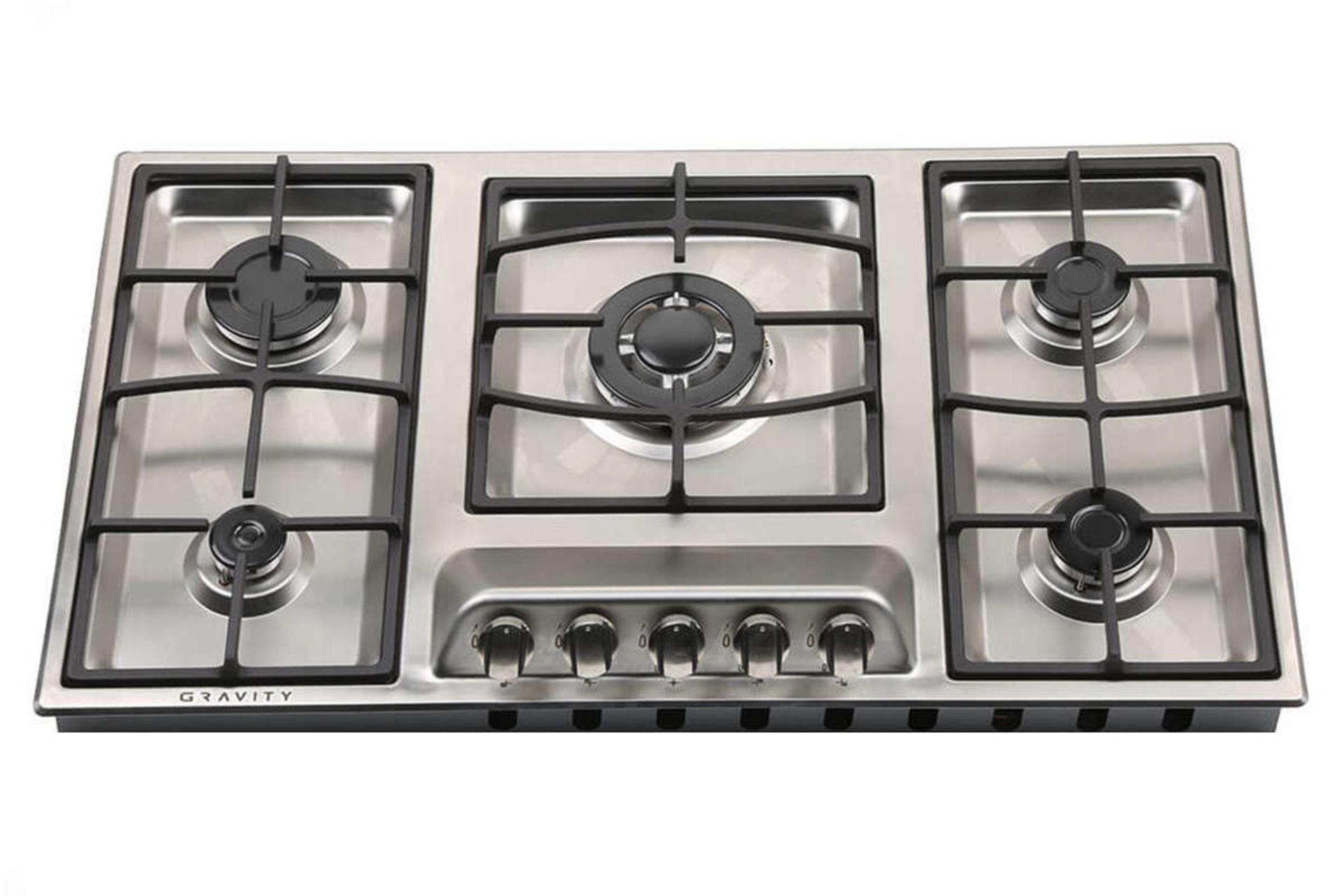 نمای جلوی اجاق گاز صفحه ای گرویتی G950