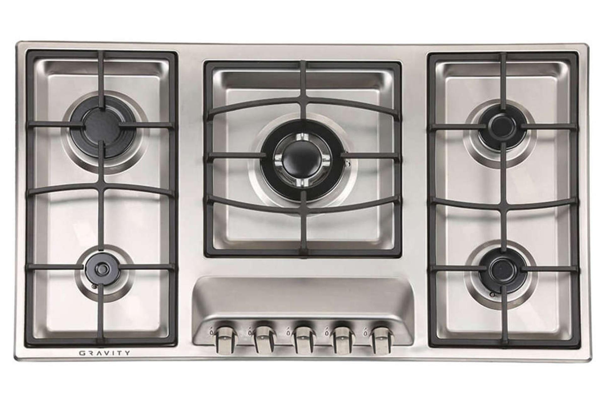 نمای بالای اجاق گاز صفحه ای گرویتی G950