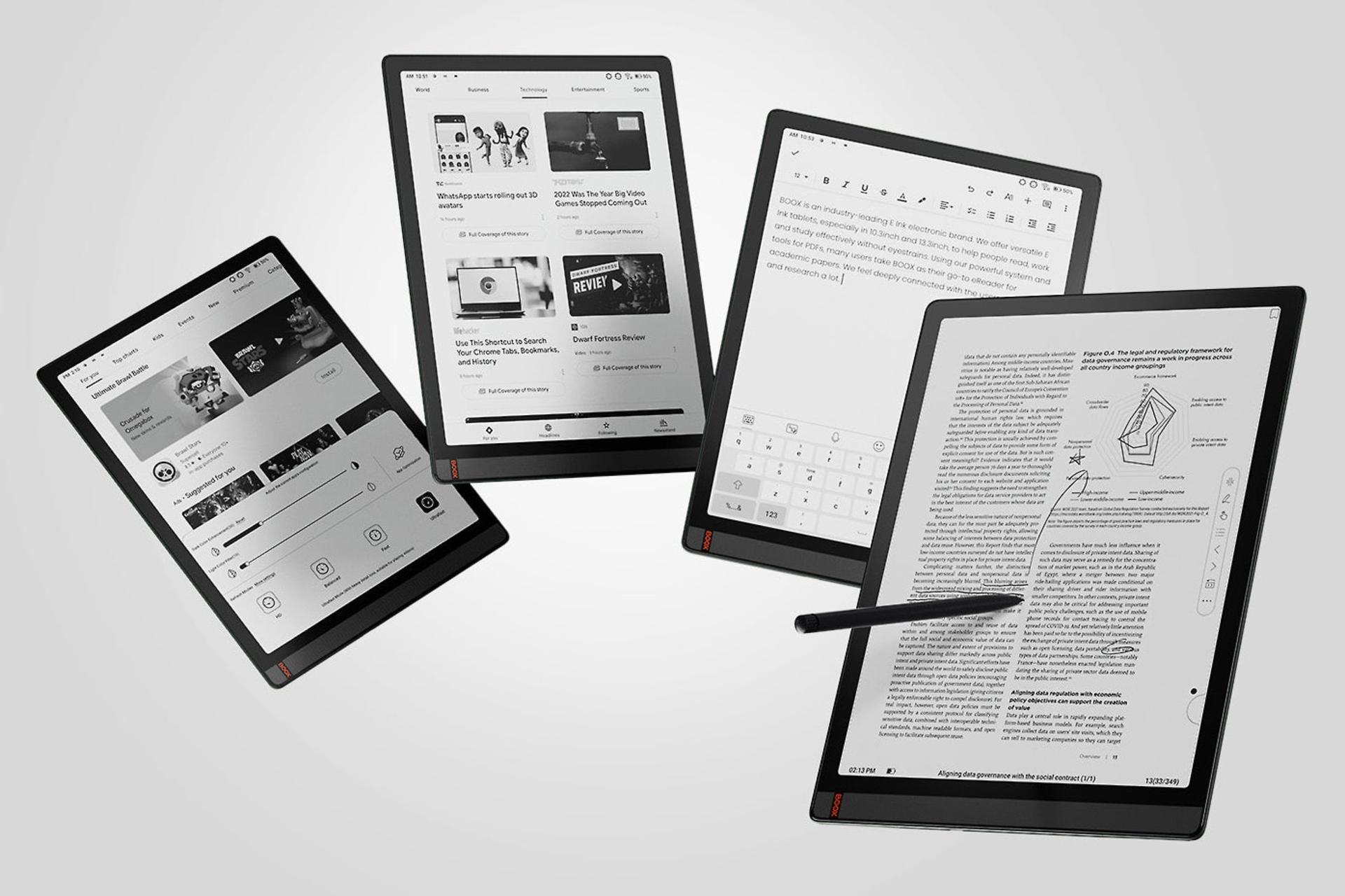 کتابخوان انیکس بوکس ONYX BOOX Tab X از زوایای مختلف