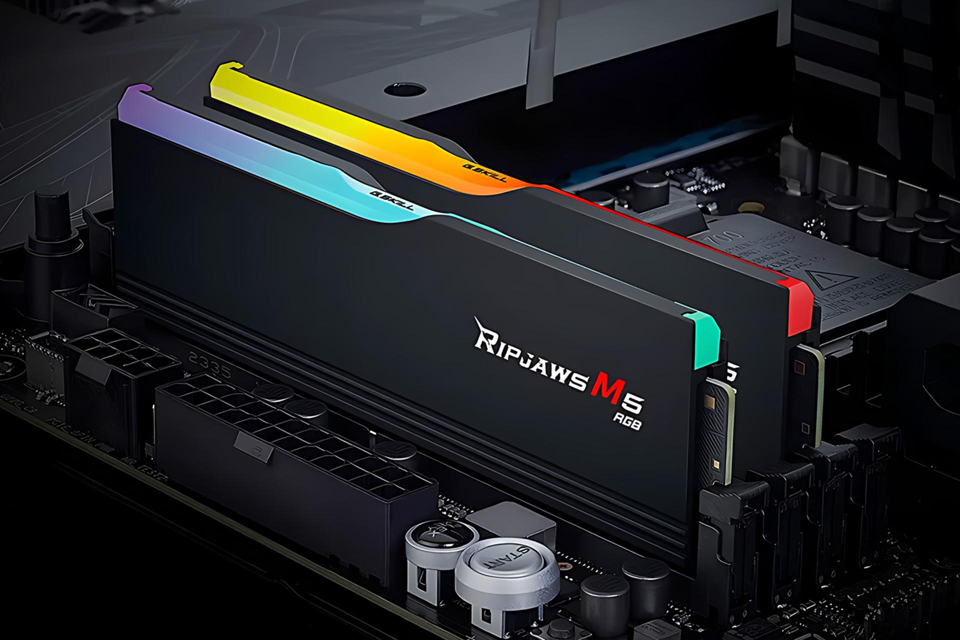 نمای نصب شده رم جی اسکیل G.Skill Ripjaws M5 32GB (2x16) DDR5-6000 CL36 1.35V
