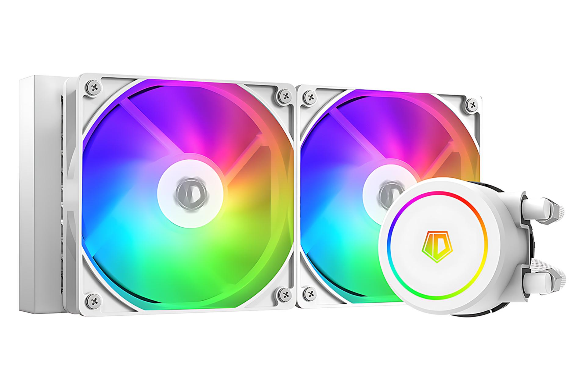 خنک کننده مایع آی دی کولینگ ID-COOLING FX240 ARGB WHITE