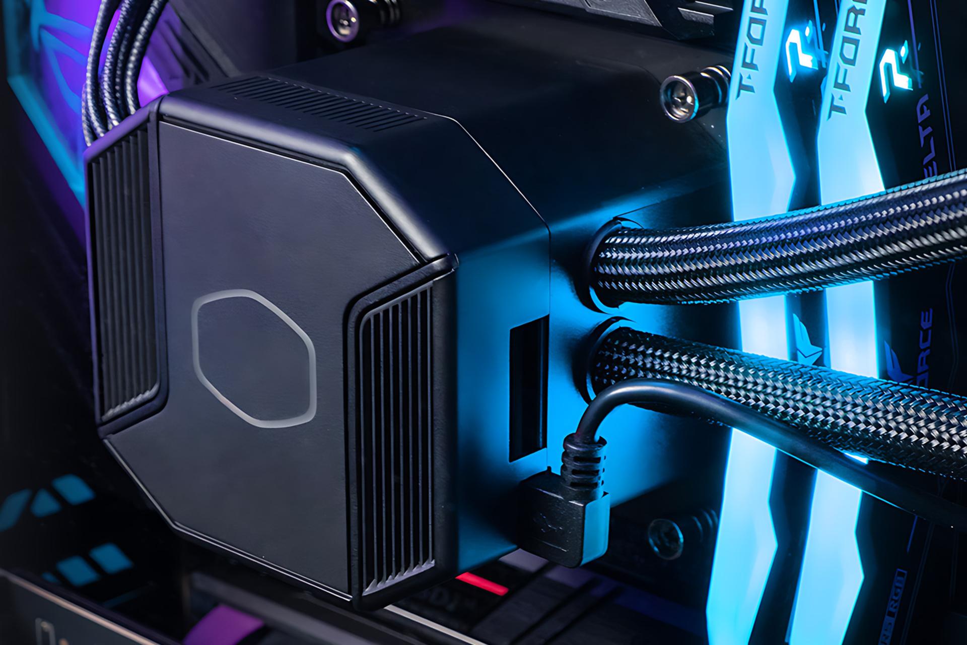 نمای نصب شده خنک کننده مایع کولر مستر Cooler Master Masterliquid ML360 SUB-ZERO EVO