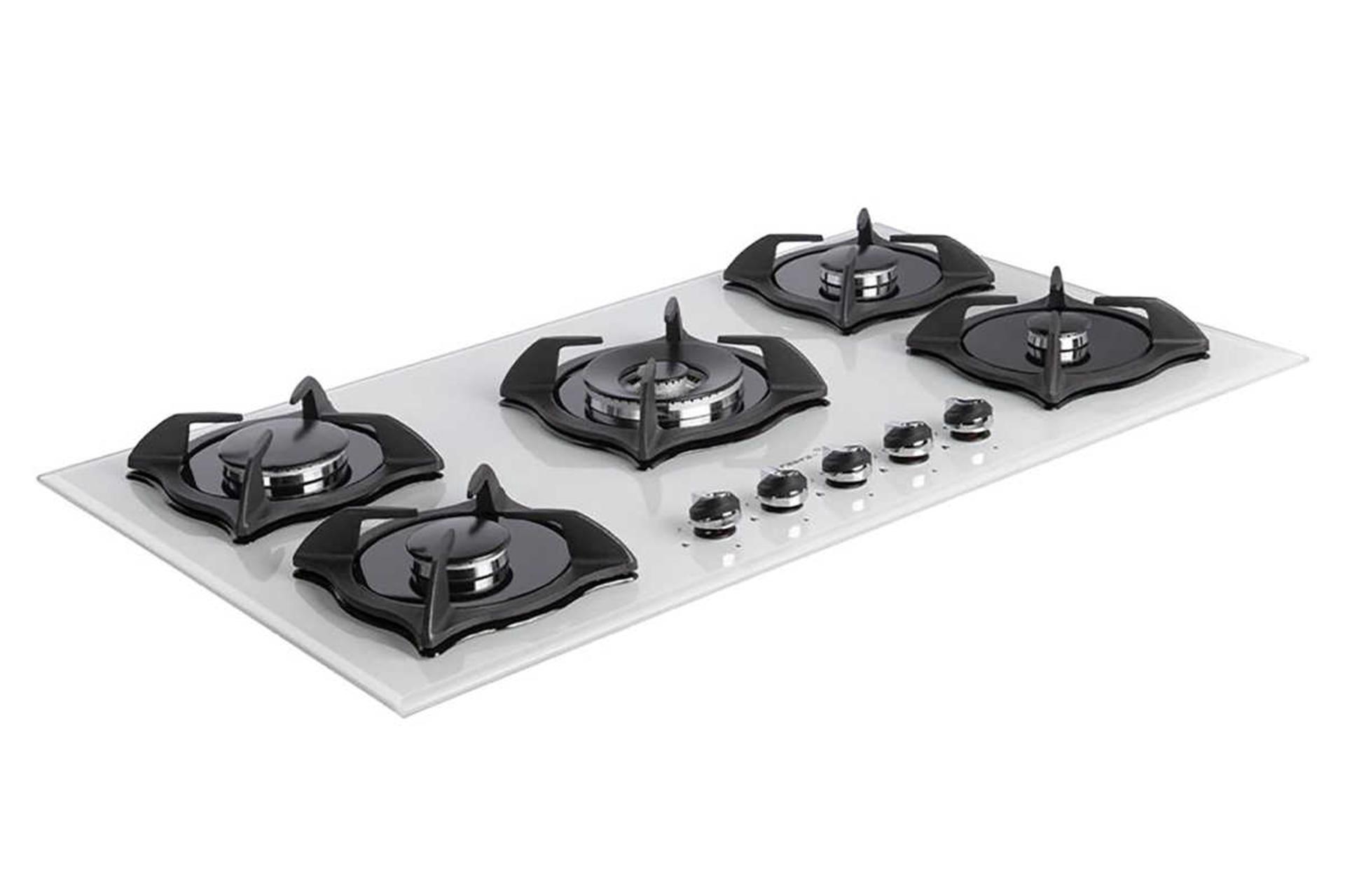 نمای سمت راست اجاق گاز صفحه ای آتریداد AG 07 رنگ سفید