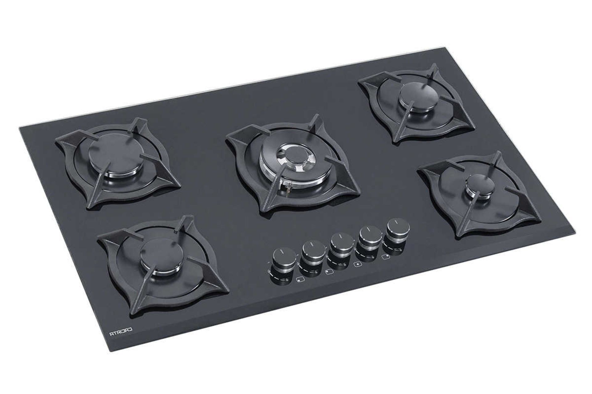 نمای سمت راست اجاق گاز صفحه ای آتریداد AG 07 رنگ مشکی