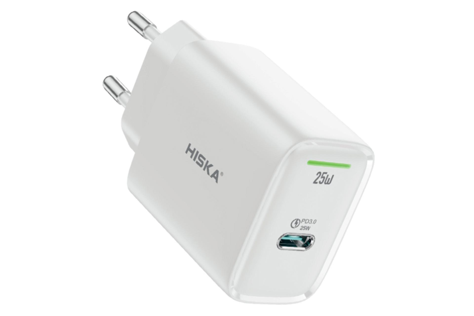 شارژر هیسکا مدل H106-Gan رنگ سفید