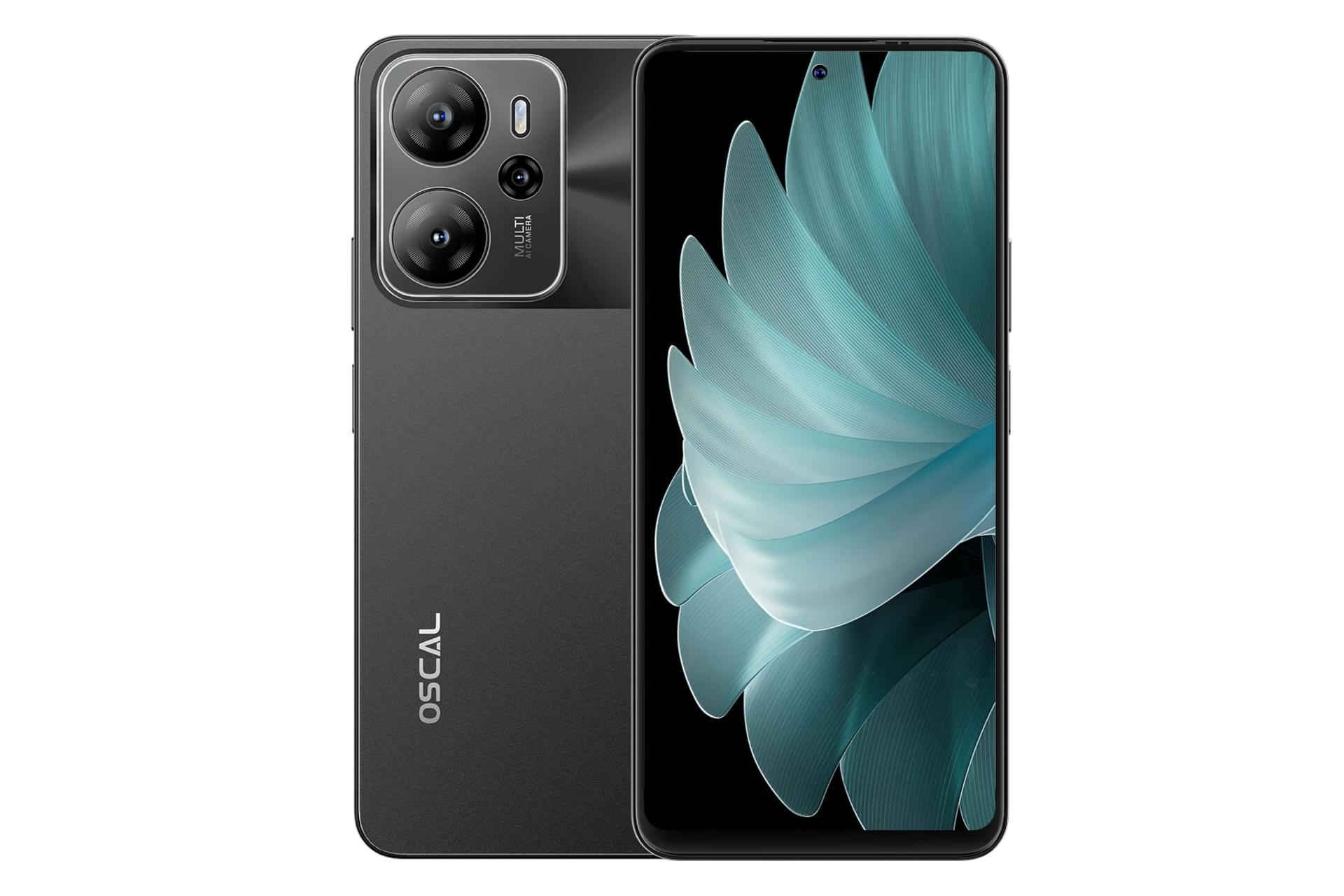 پنل جلو و پشت گوشی موبایل اسکال Tiger 13 بلک ویو مشکی / Blackview Oscal Tiger 13