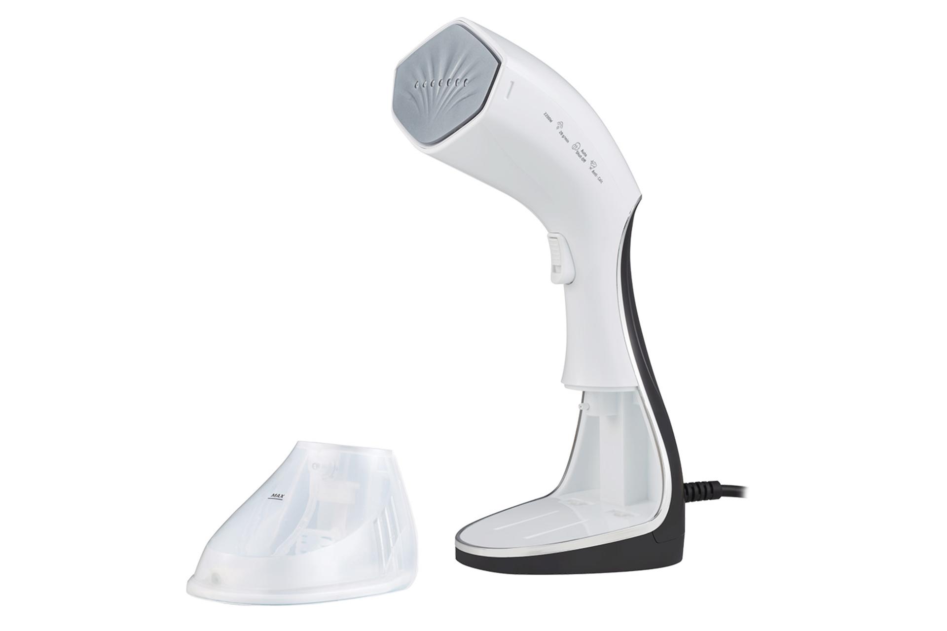 بخارگر دستی Beko STM 6120 W نمای جلو با مخزن آب جداشونده