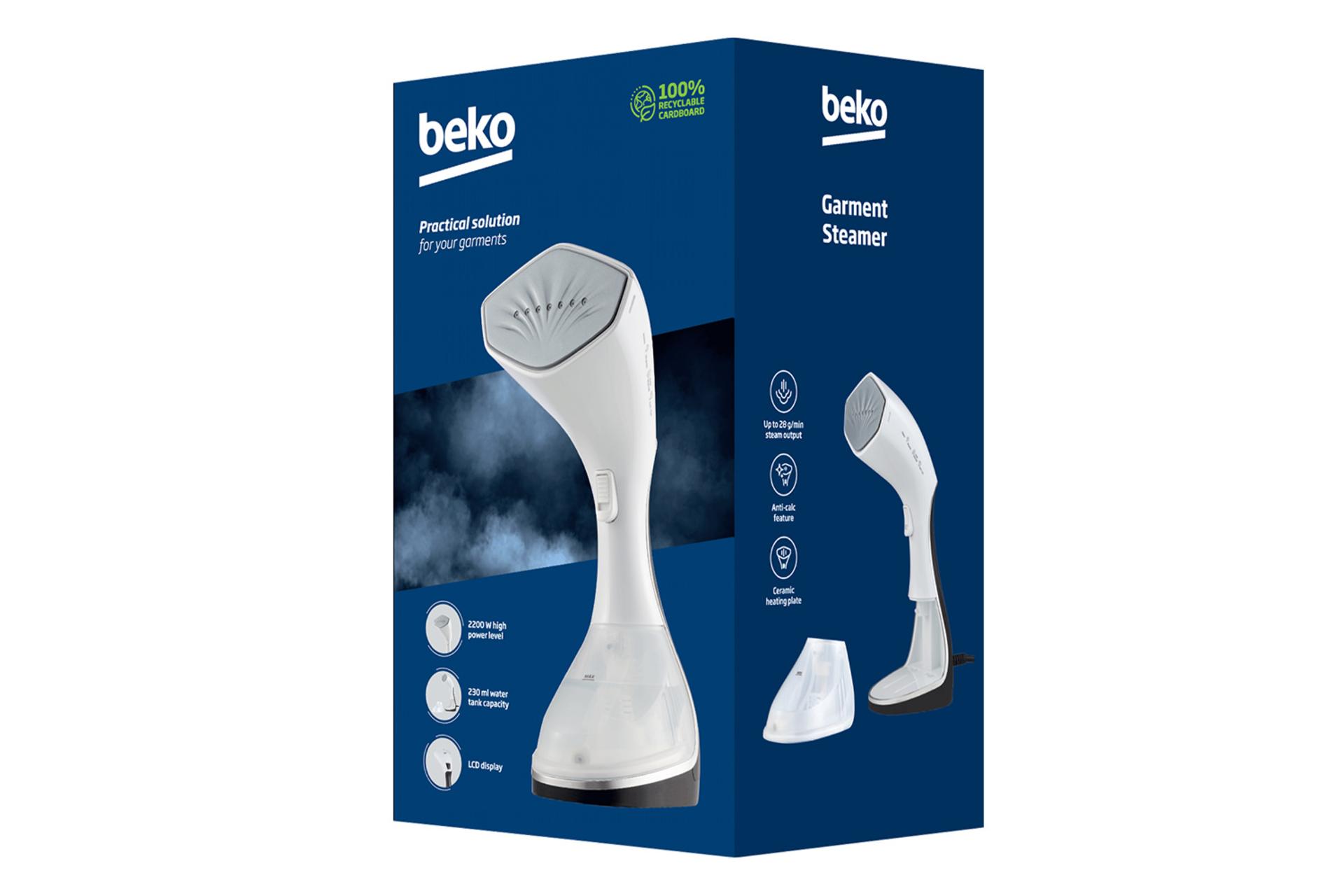 بخارگر دستی Beko STM 6120 W جعبه و بسته بندی