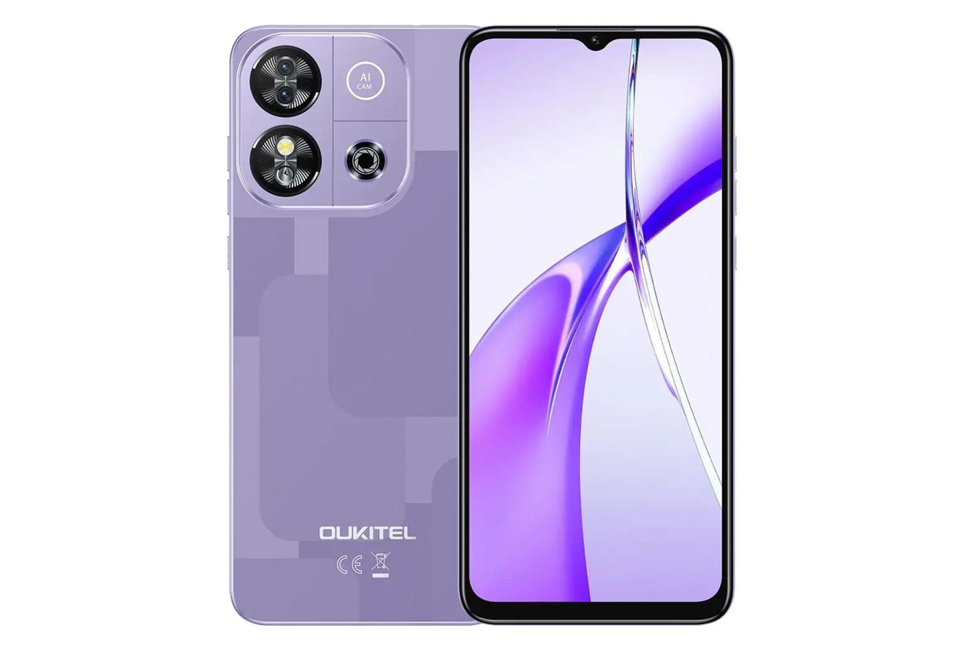 پنل جلو و پشت گوشی موبایل اوکیتل Oukitel C57s بنفش