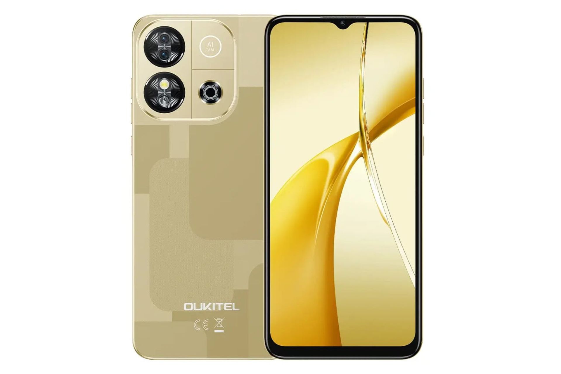 پنل جلو و پشت گوشی موبایل اوکیتل Oukitel C57s طلایی