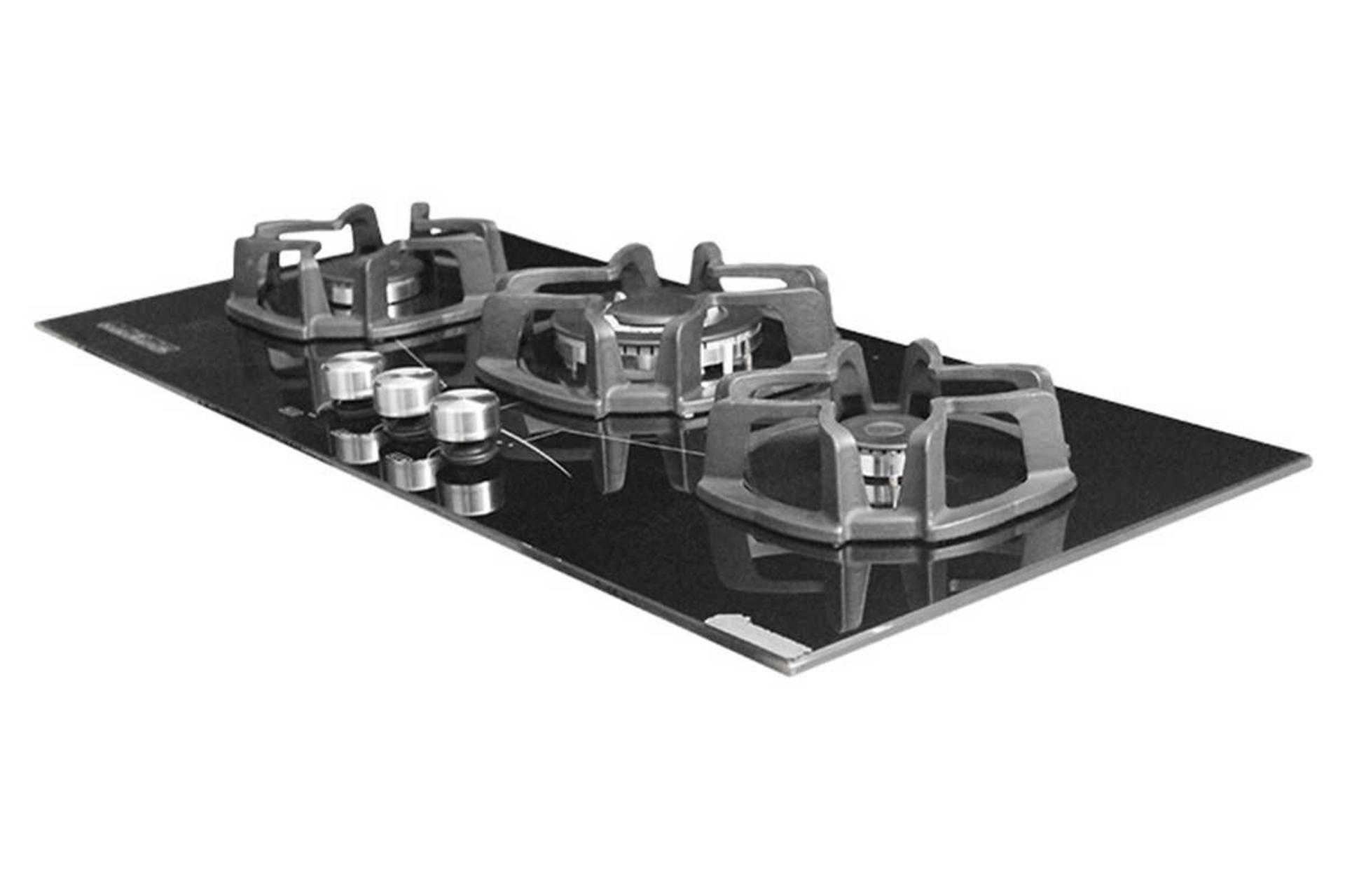 نمای سمت راست اجاق گاز صفحه ای آذرلوکس G03NL-9B