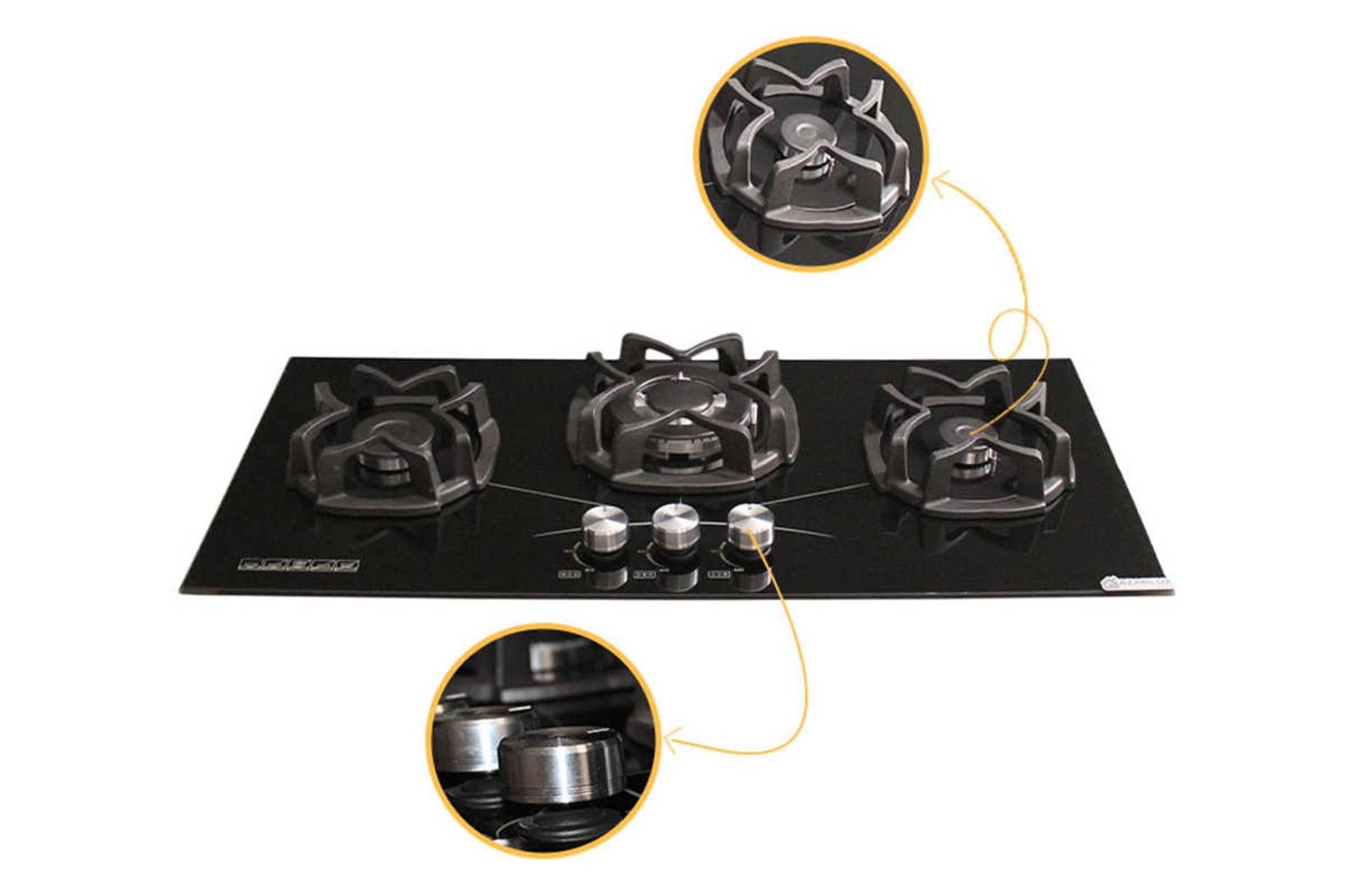 ولوم های اجاق گاز صفحه ای آذرلوکس G03NL-9B