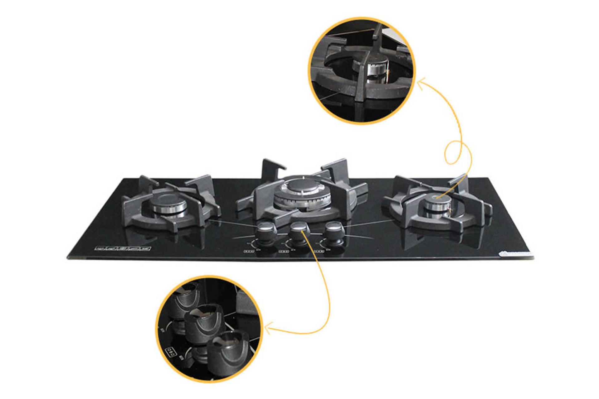 ولوم های اجاق گاز صفحه ای آذرلوکس G03NE-18B