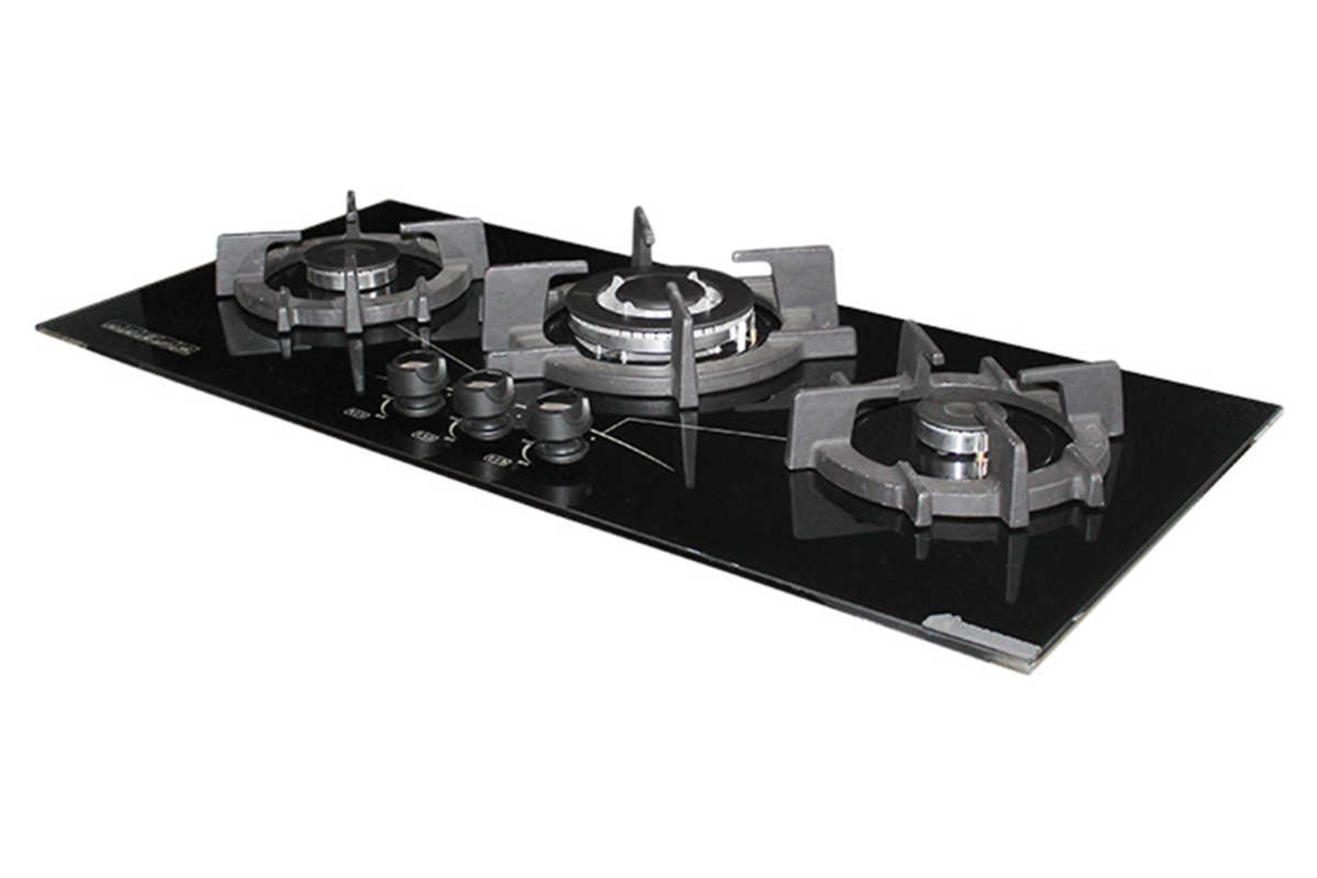 نمای سمت راست اجاق گاز صفحه ای آذرلوکس G03NE-18B