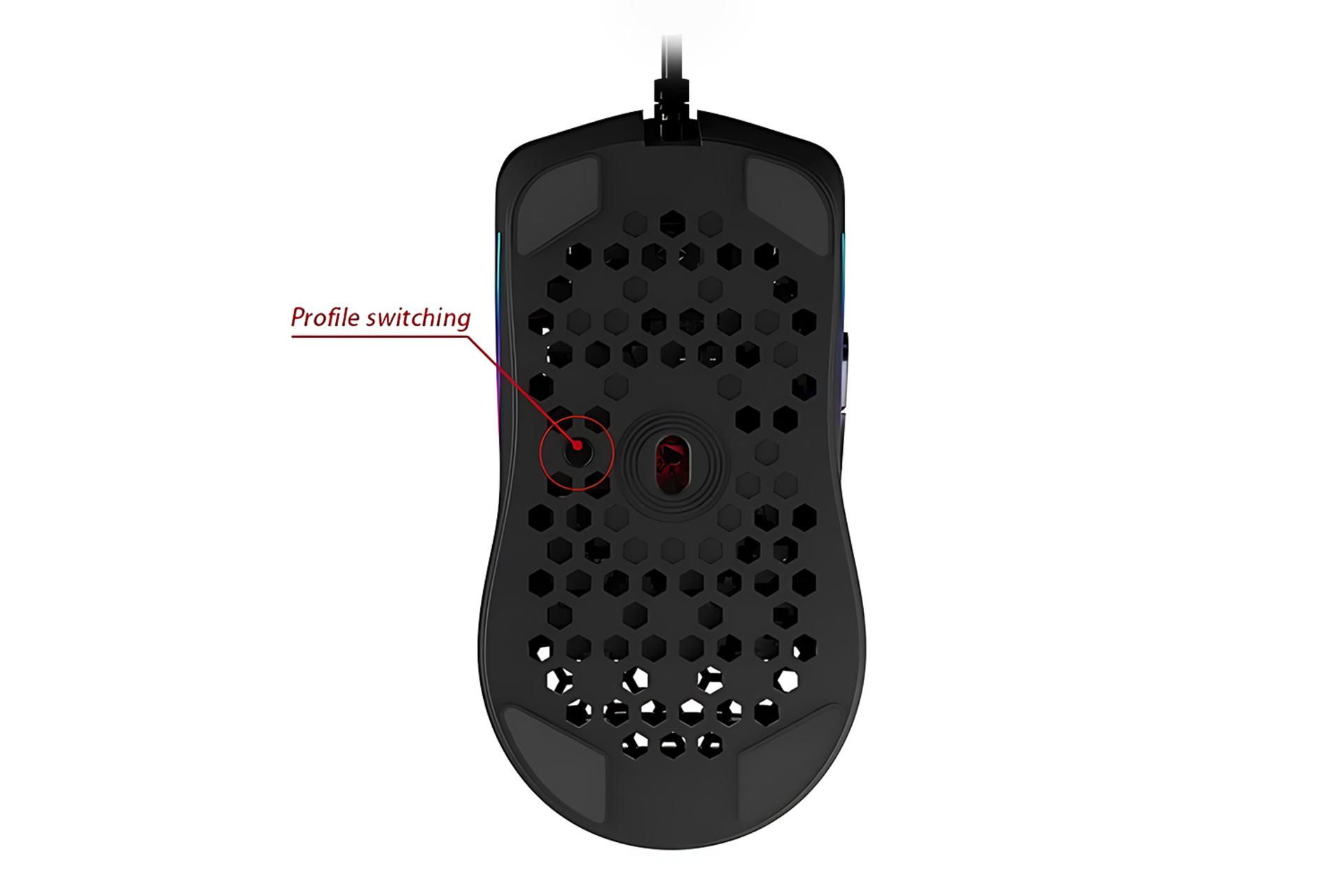 نمای پایین ماوس زیلوتس Zelotes C-7