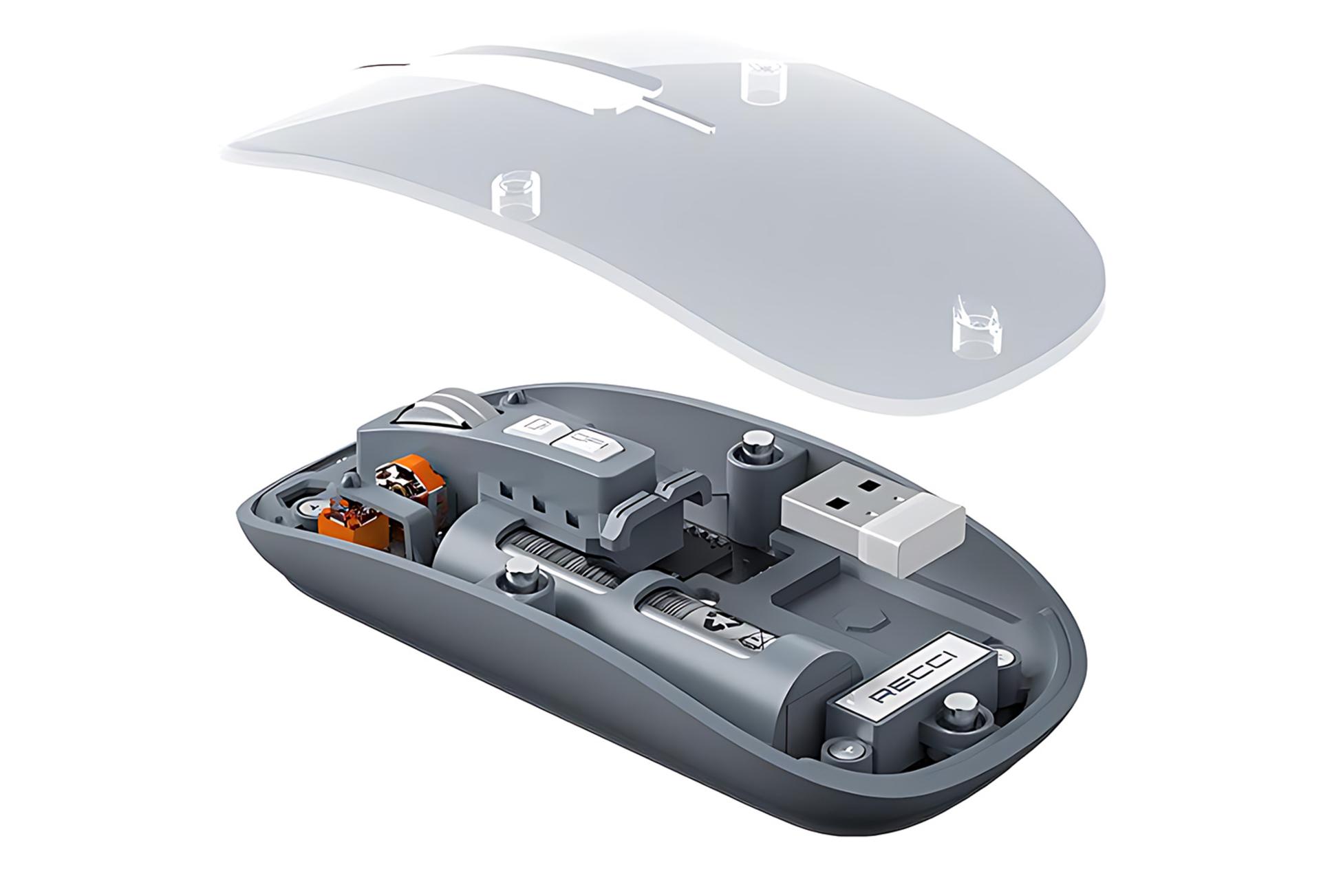 نمای داخلی ماوس رسی Recci RCS-M01 Space Capsule