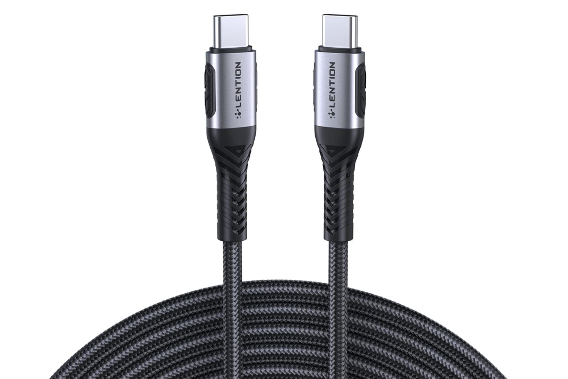 کابل شارژ USB لنشن Type-C به Type-C مدل CCE-5A با طول 2 متر