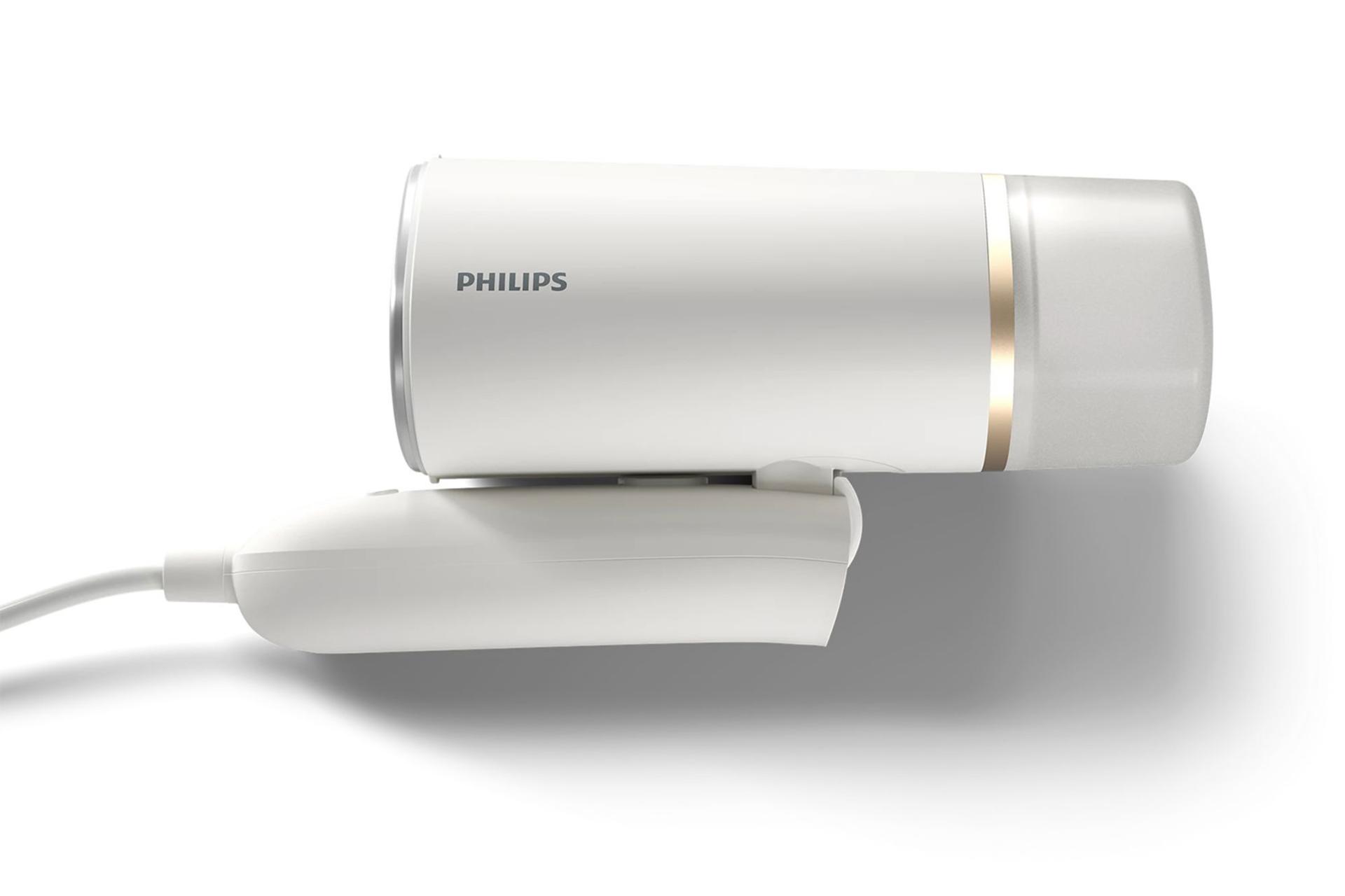 بخارگر دستی فیلیپس Philips STH3020 نمای جلو جانبی دسته تا شده