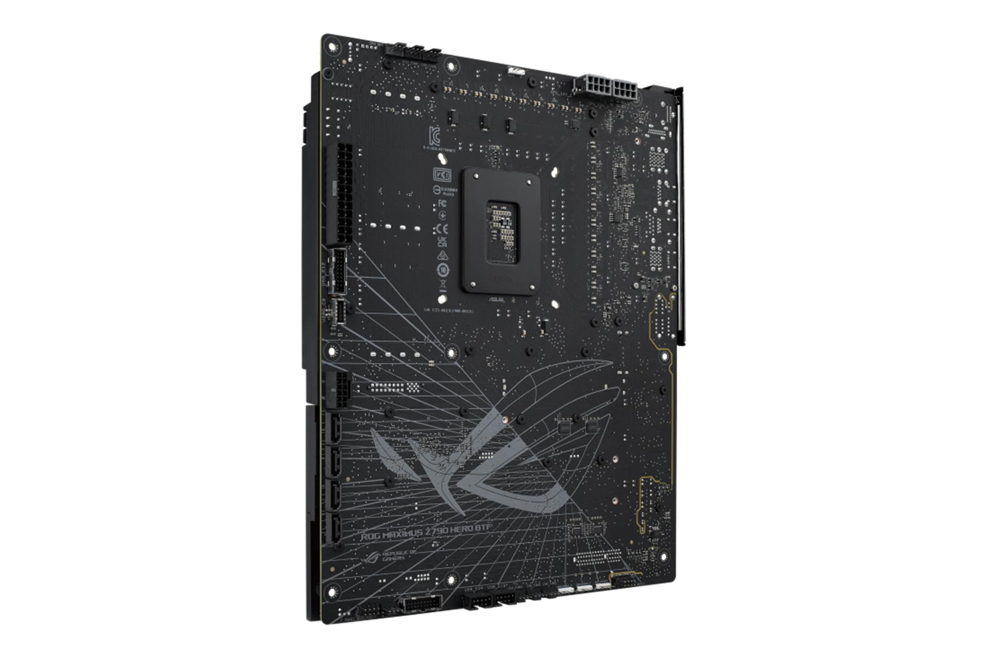 نمای پشتی مادربرد ایسوس ASUS ROG MAXIMUS Z790 HERO BTF