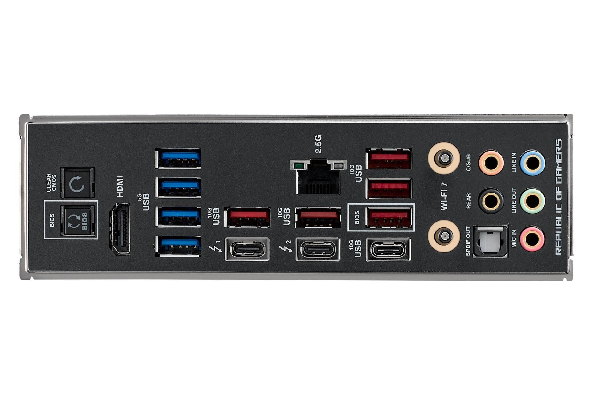 درگاه های مادربرد ایسوس ASUS ROG MAXIMUS Z790 HERO BTF