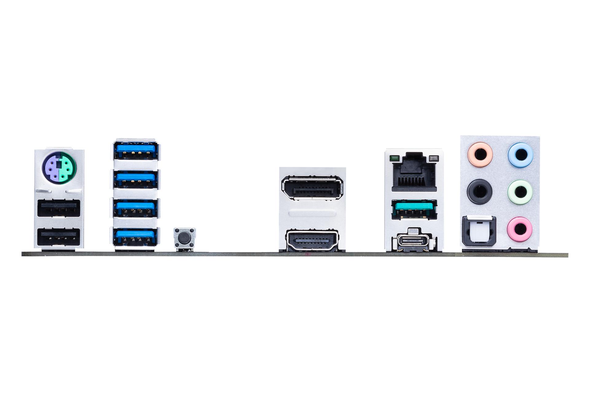 درگاه های مادربرد ایسوس ASUS TUF GAMING B450M-PRO S