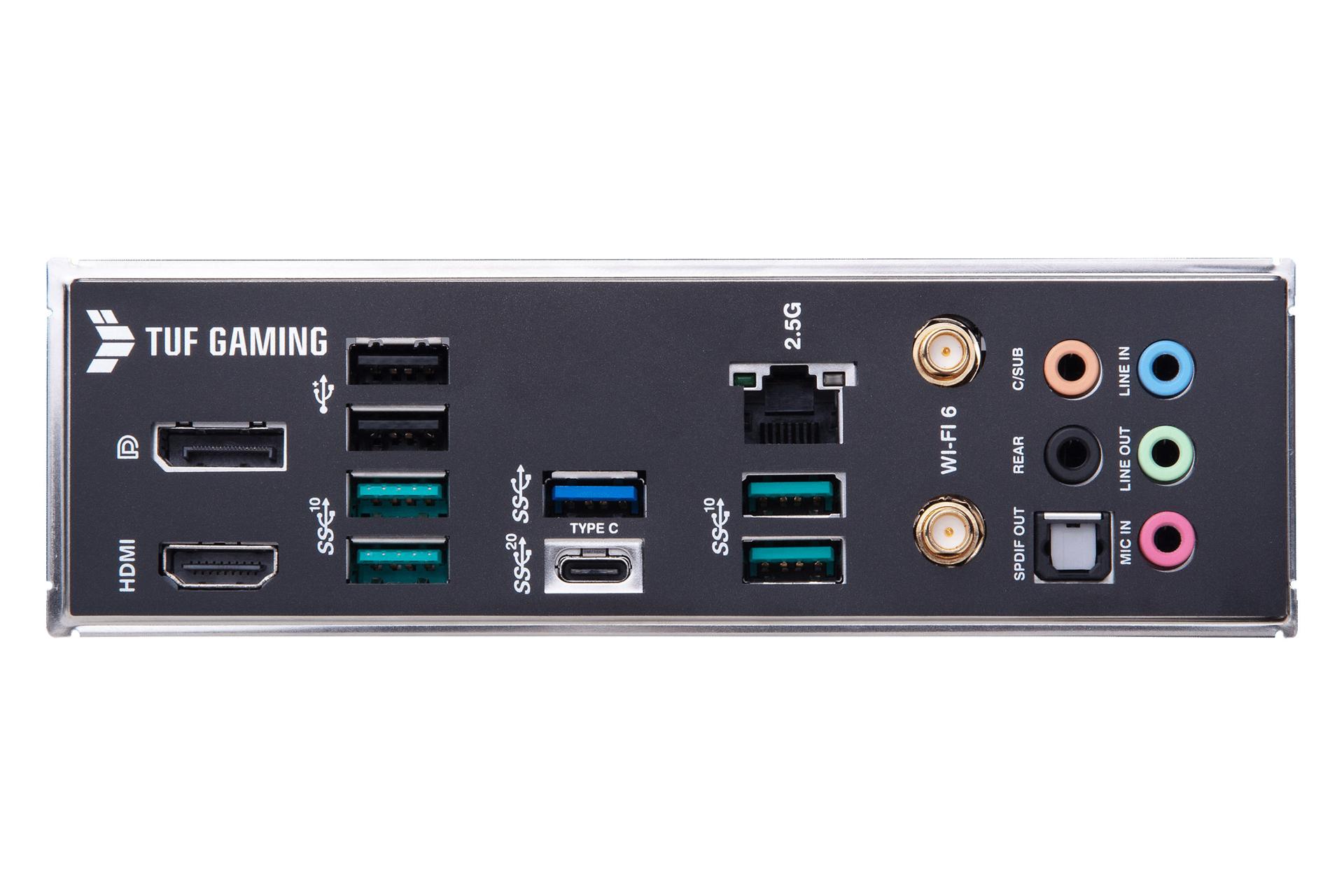 درگاه های مادربرد ایسوس ASUS TUF GAMING B660M-PLUS WIFI